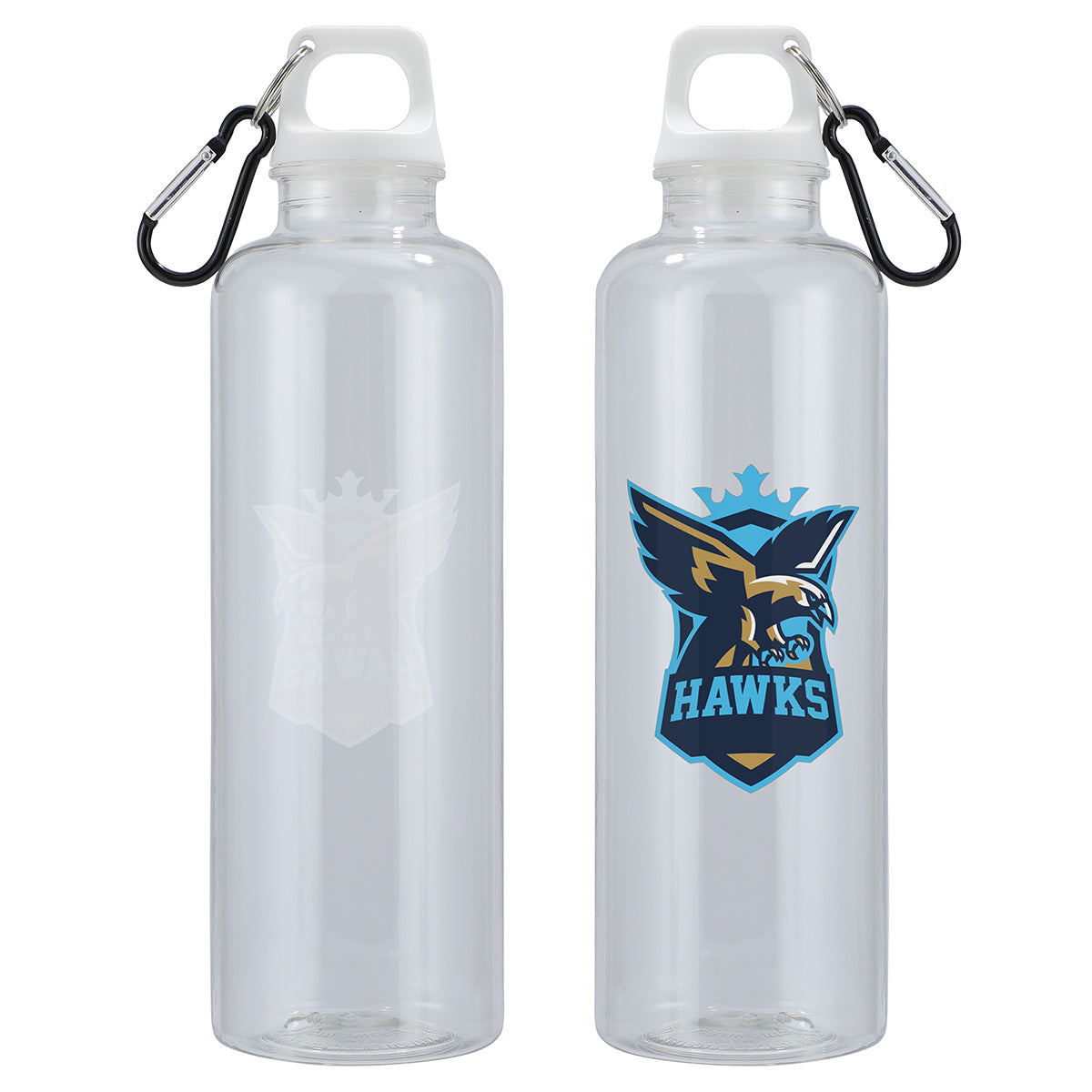 Aloha 25 oz RPET Reusable Translucent Bottle w/ Carabiner