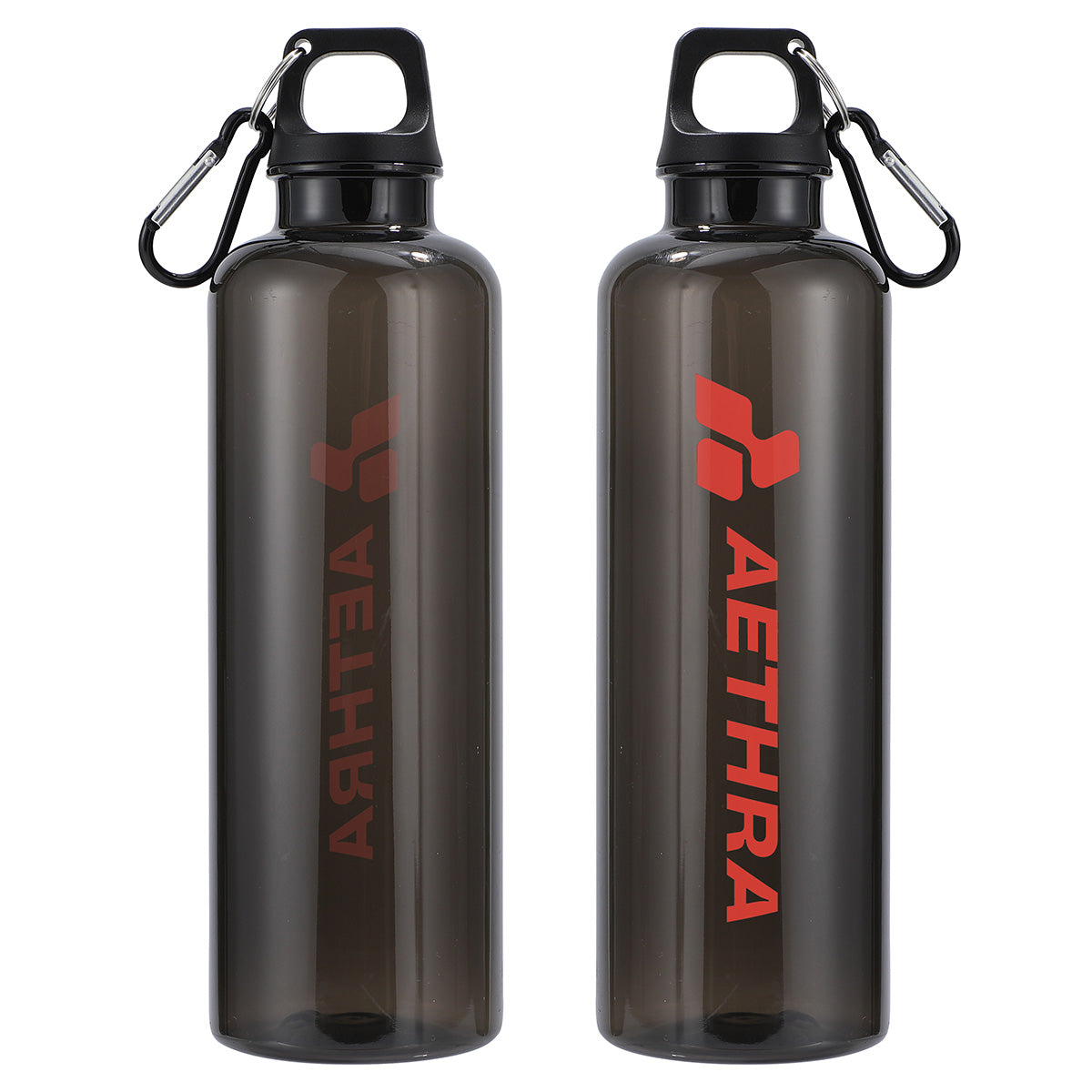Aloha 25 oz RPET Reusable Translucent Bottle w/ Carabiner
