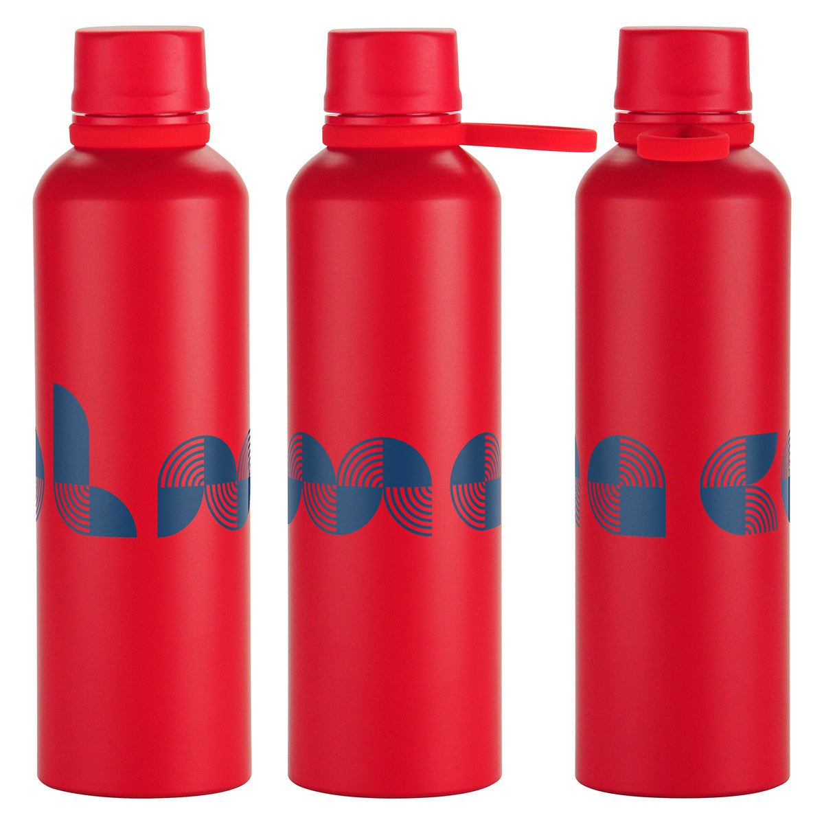 Avento 25 oz Recycled Aluminum Bottle with Silicone Loop