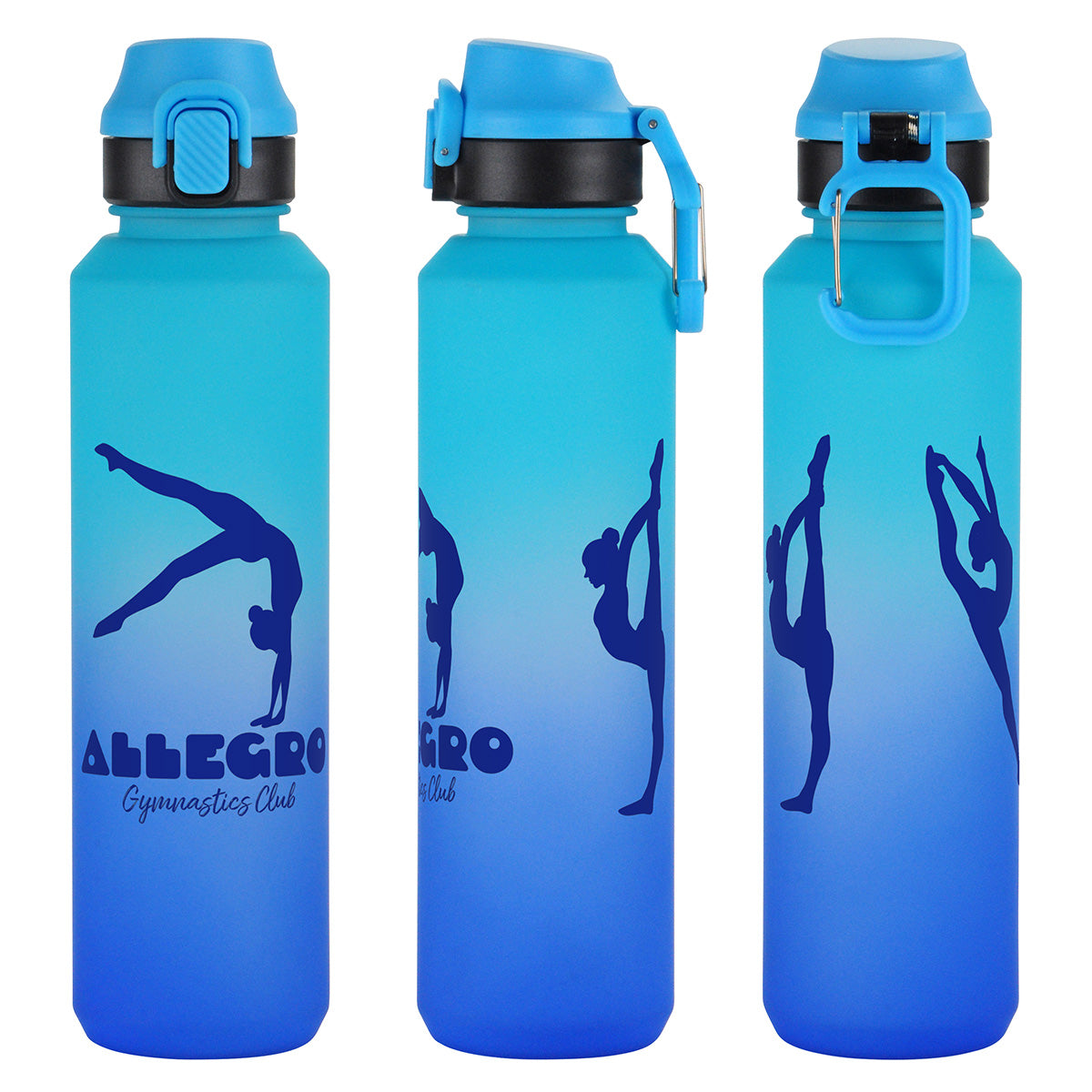 Chroma 27 oz Tritan® Bottle with Snap-Top Lid & Carabiner