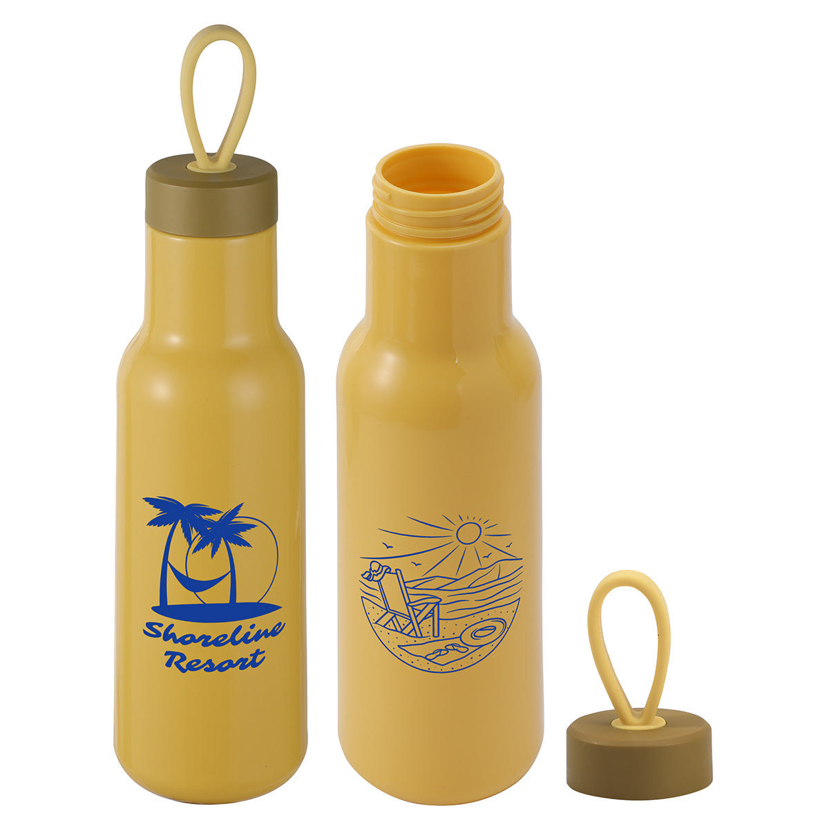 Cameo 23 oz PLA Sports Bottle with Silicone Loop Handle