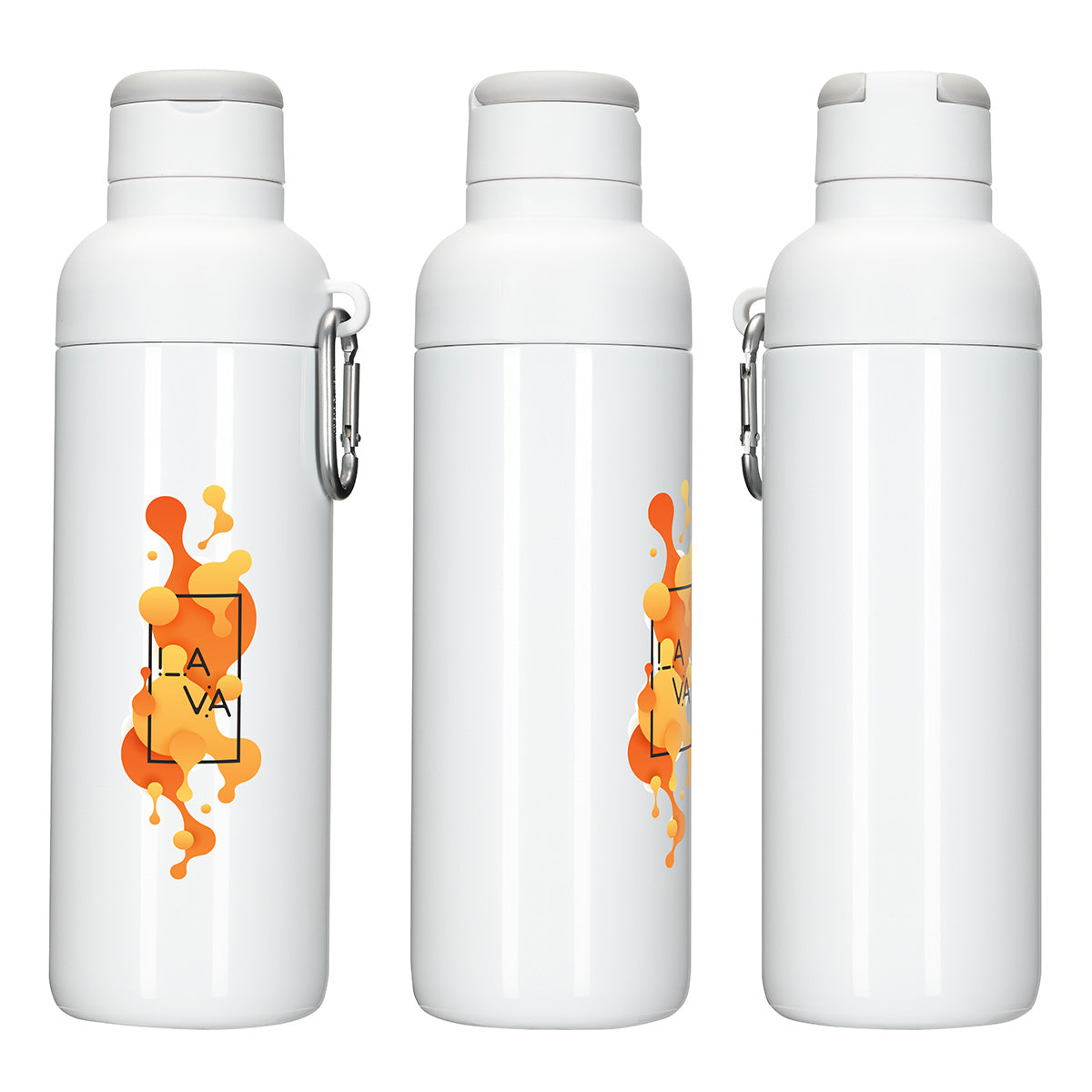 Custom logo Kavala 25 oz Dual-opening Eco-Friendly Recycled Stainless Steel Bottle