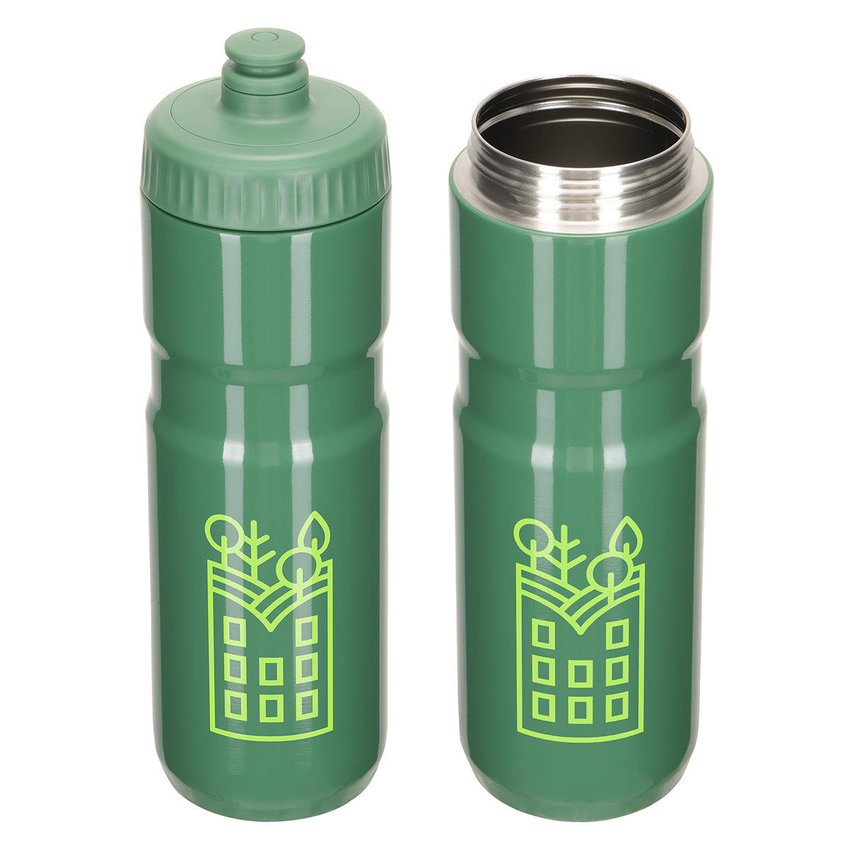 Lowa 25 oz Eco-Friendly Recycled Stainless Steel Bike Bottle