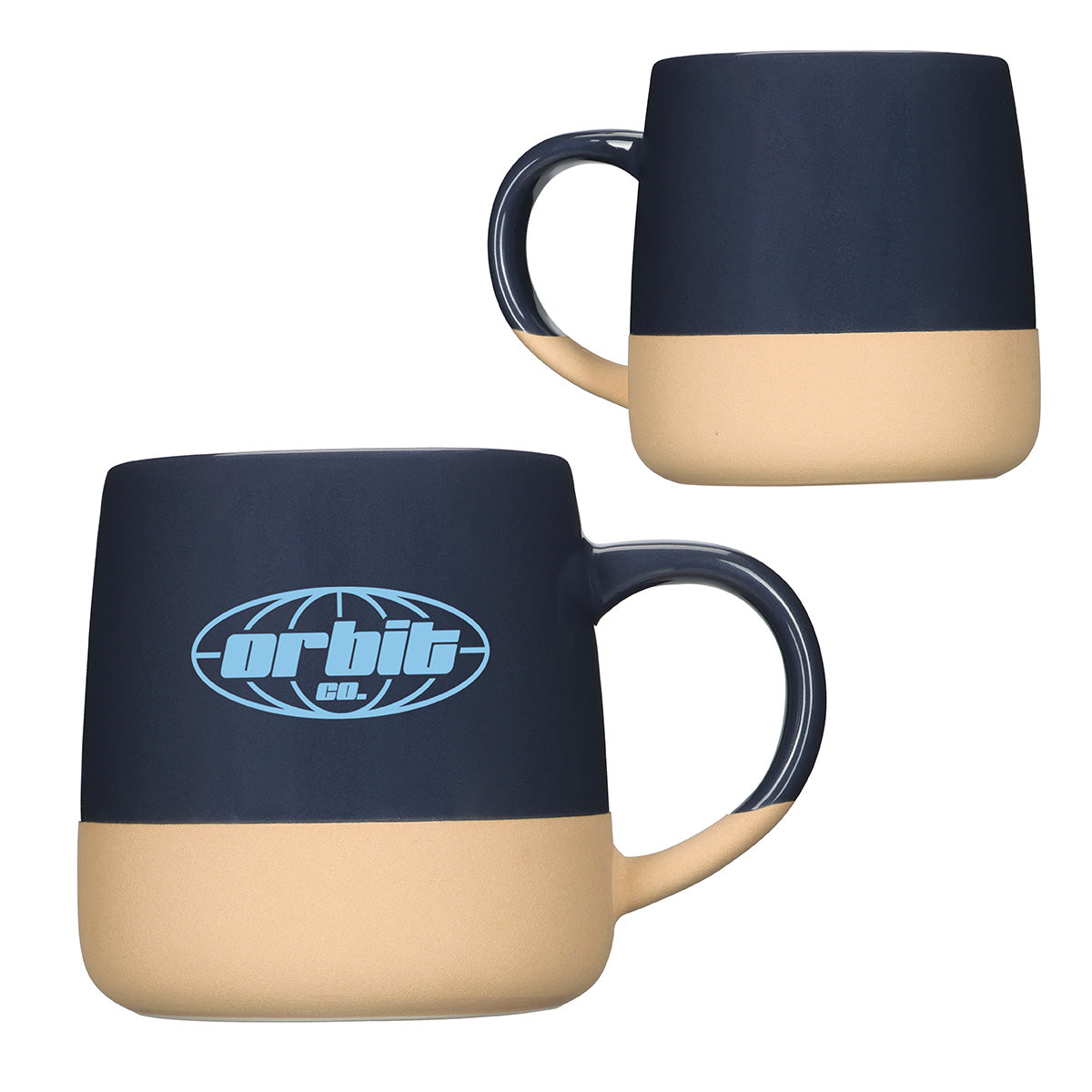 Artisan 15 oz Ceramic Mug w/ Clay Base