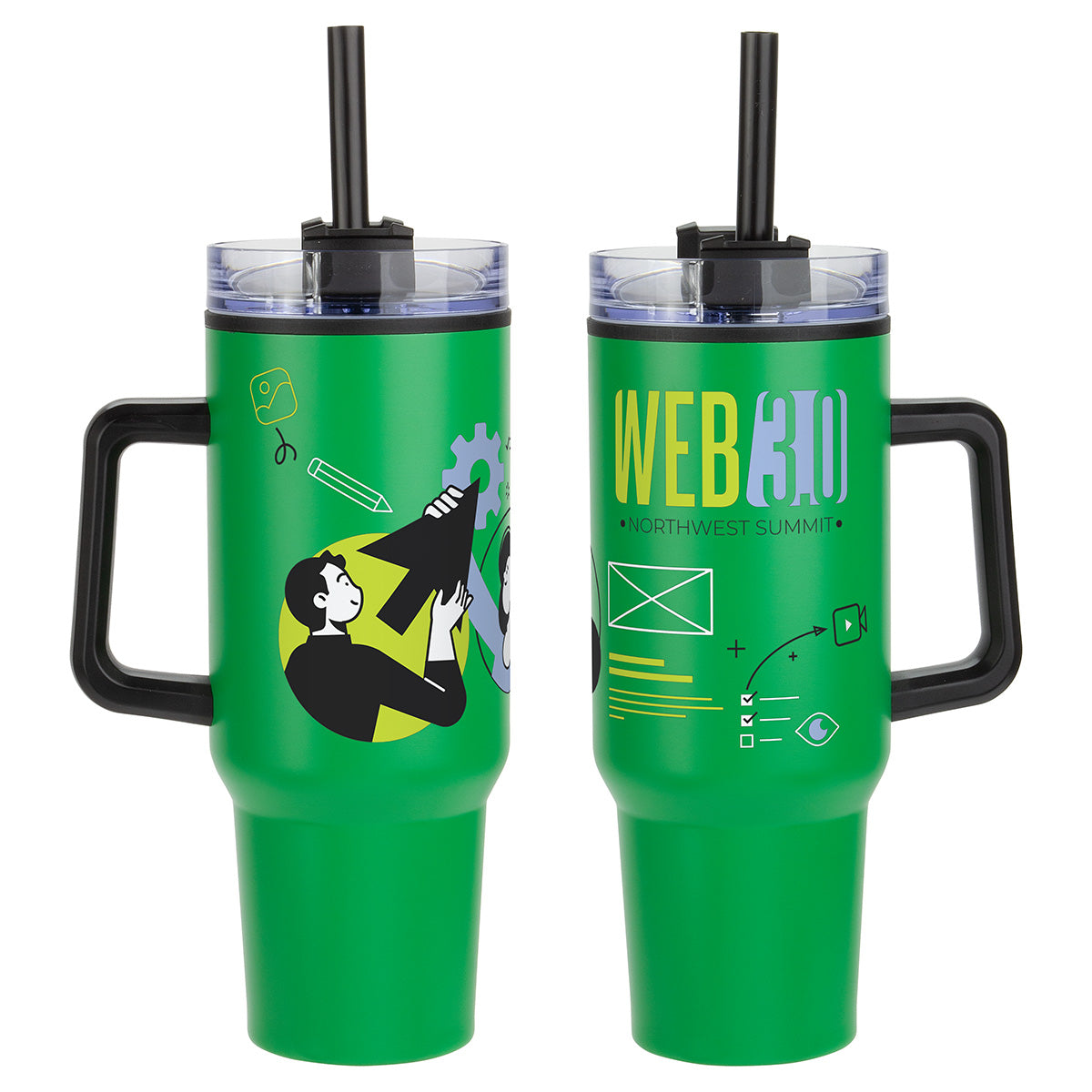 Outpost 40 oz Stainless Steel/Polypropylene Mug