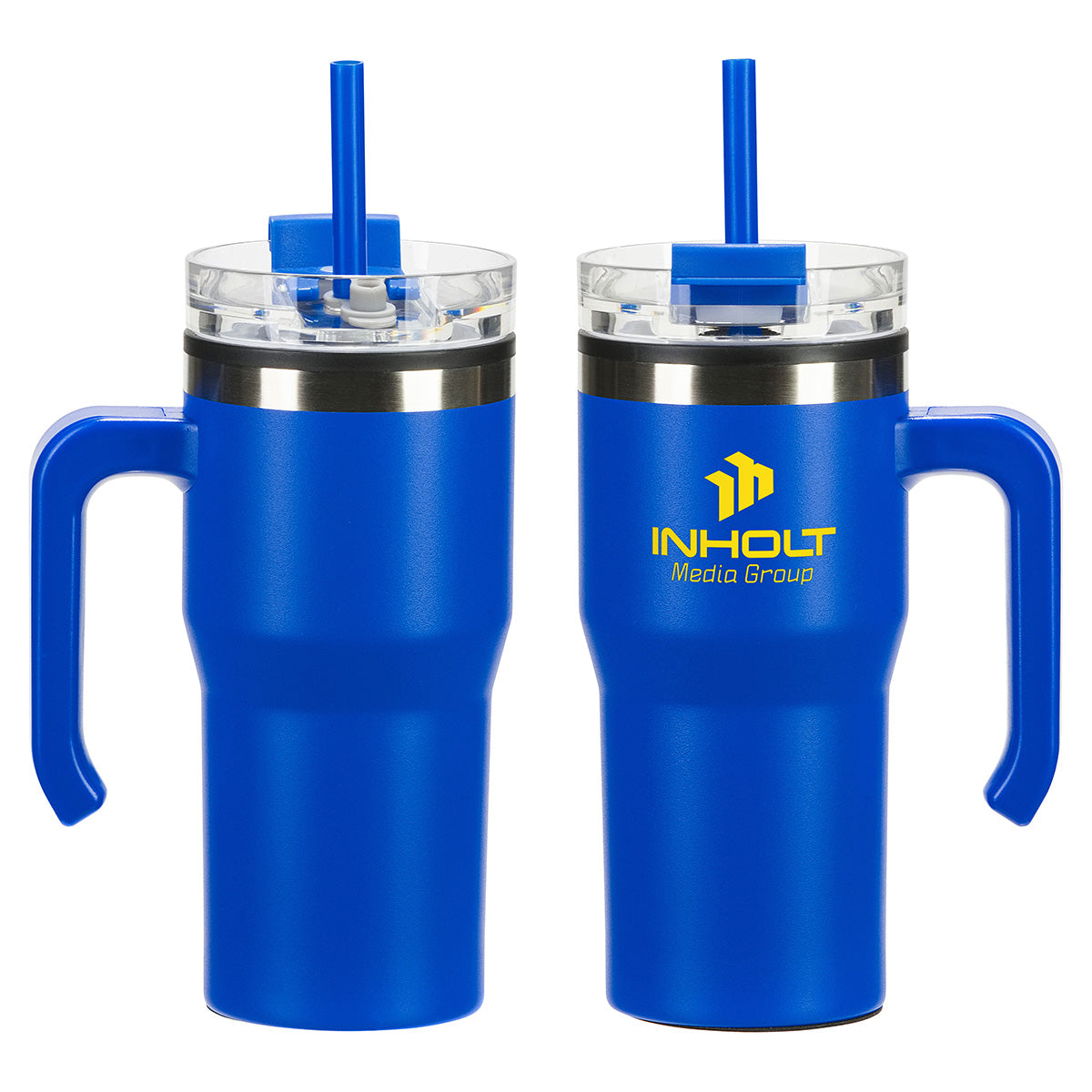 Outback 20 oz Stainless Steel/Polypropylene Mug with Lid and Straw