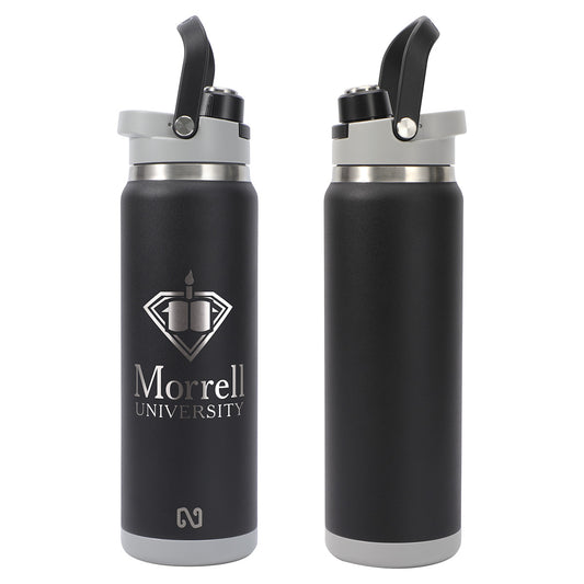 NAYAD® Crusade 28 oz Stainless Steel Double-Wall Vacuum Insulated Bottle with Hidden Cup
