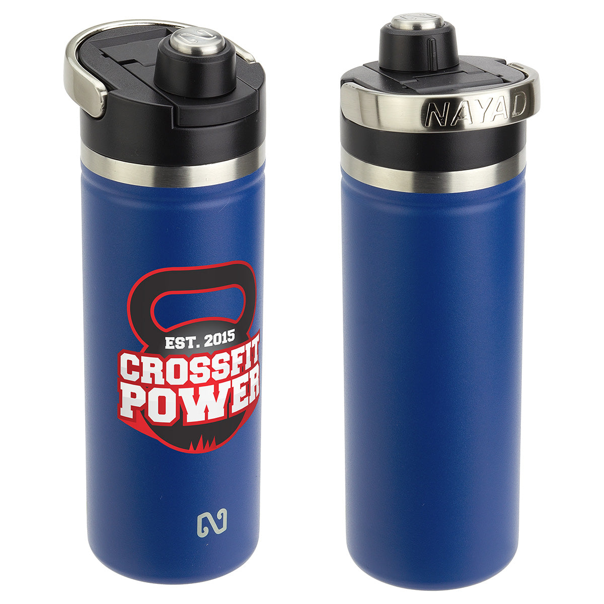 NAYAD® Traveler 18 oz Stainless Double-wall Vacuum Insulated Bottle with Twist-Top Spout