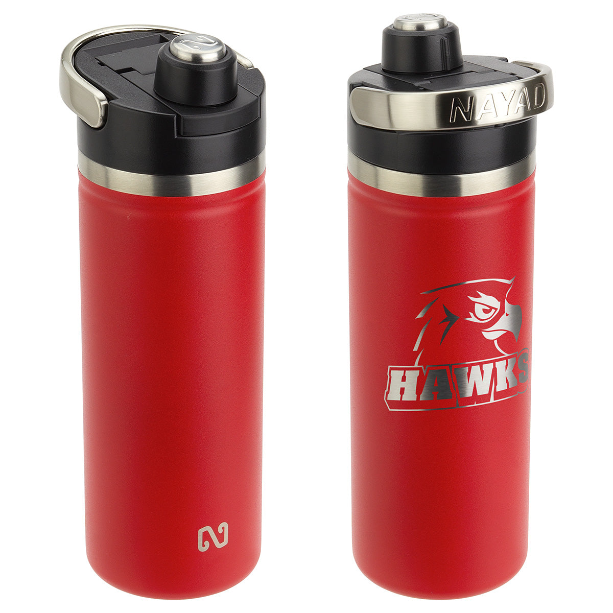 NAYAD® Traveler 18 oz Stainless Double-wall Vacuum Insulated Bottle with Twist-Top Spout