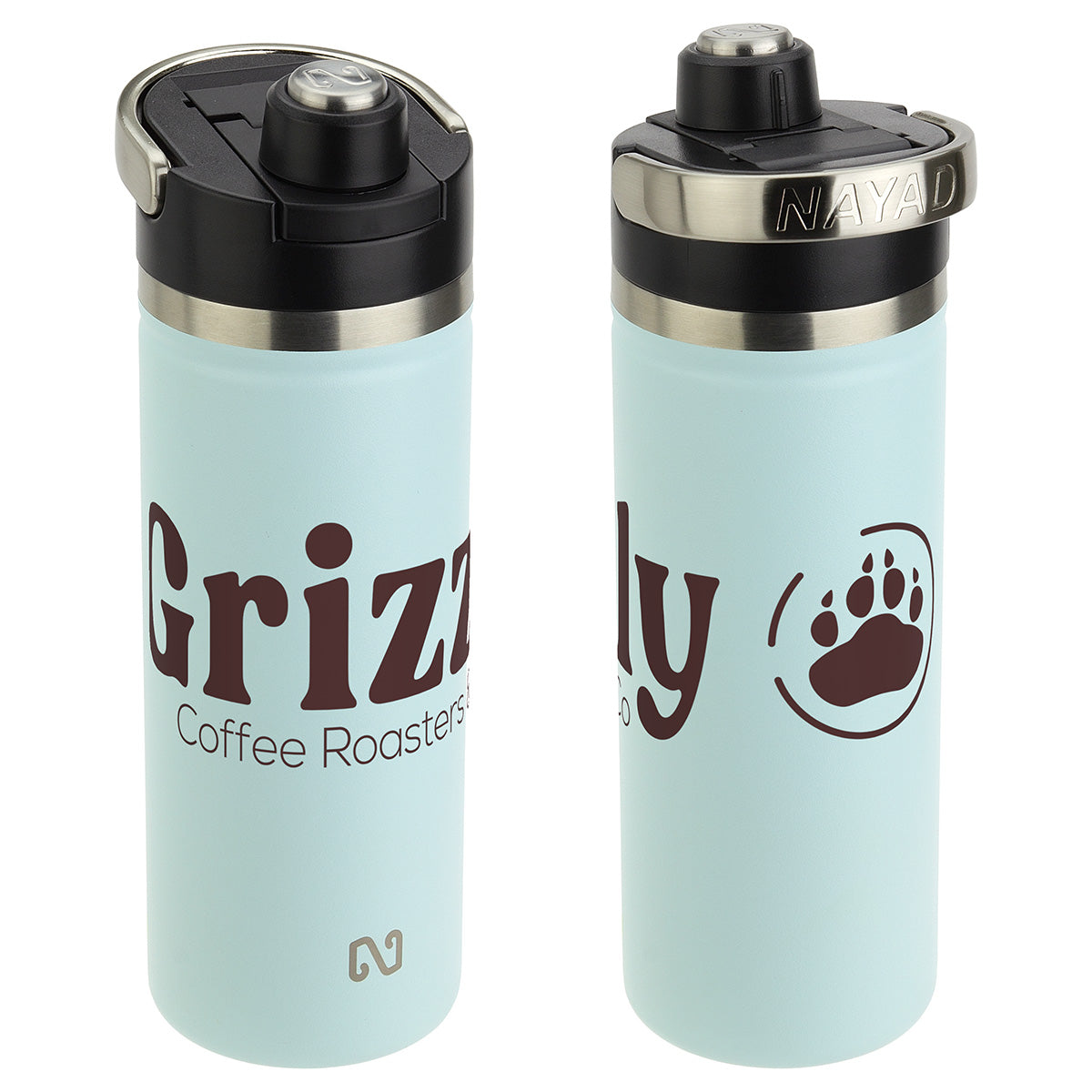 NAYAD® Traveler 18 oz Stainless Double-wall Vacuum Insulated Bottle with Twist-Top Spout