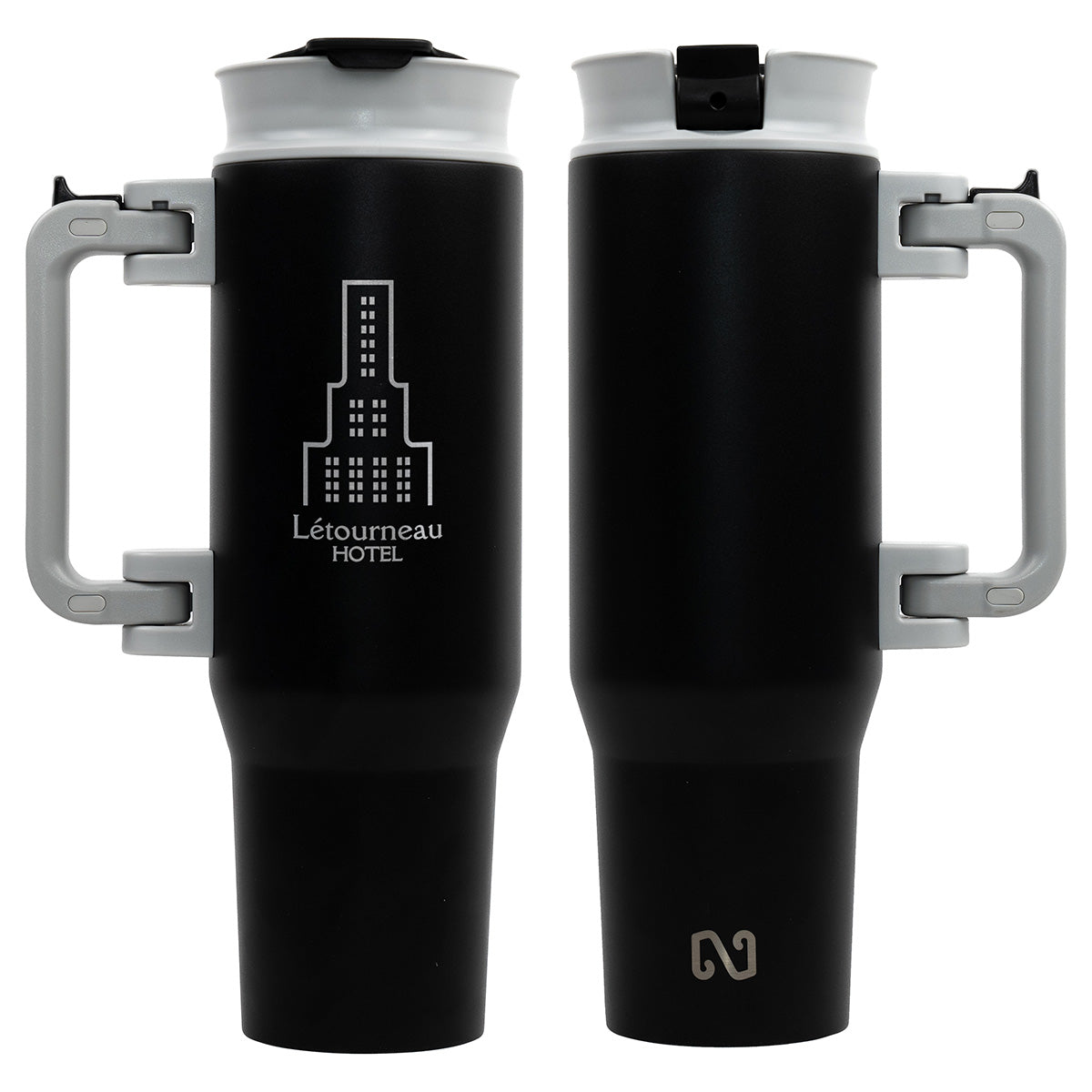 NAYAD® Genesis 40 oz Stainless Steel Double-Wall Vacuum Insulated Mug with Foldable Handle