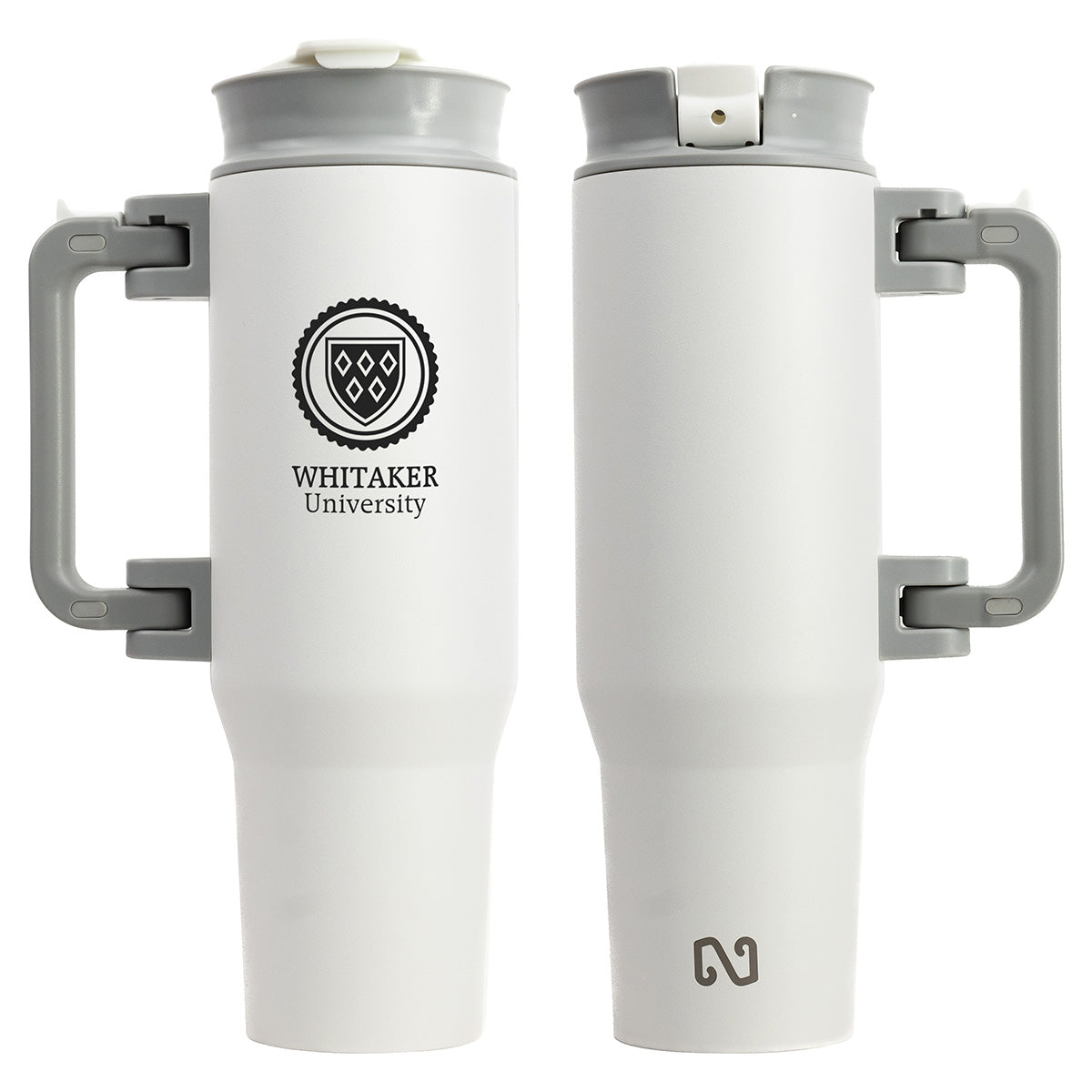 NAYAD® Genesis 40 oz Stainless Steel Double-Wall Vacuum Insulated Mug with Foldable Handle