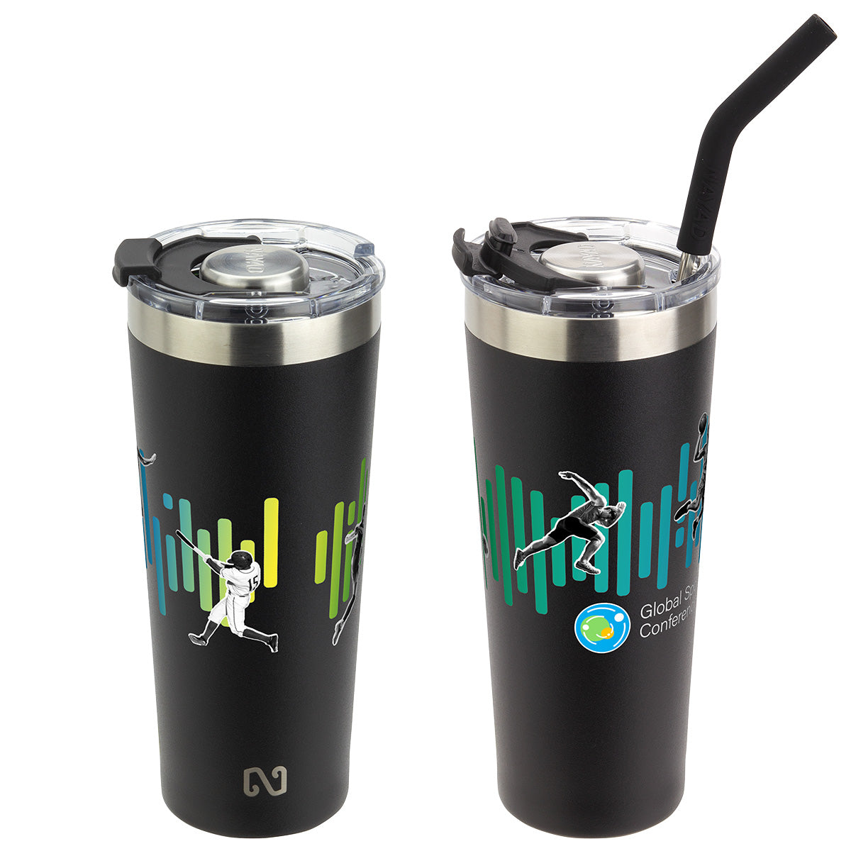 NAYAD® Trouper 22 oz Stainless Double-wall Vacuum Insulated Tumbler with Straw