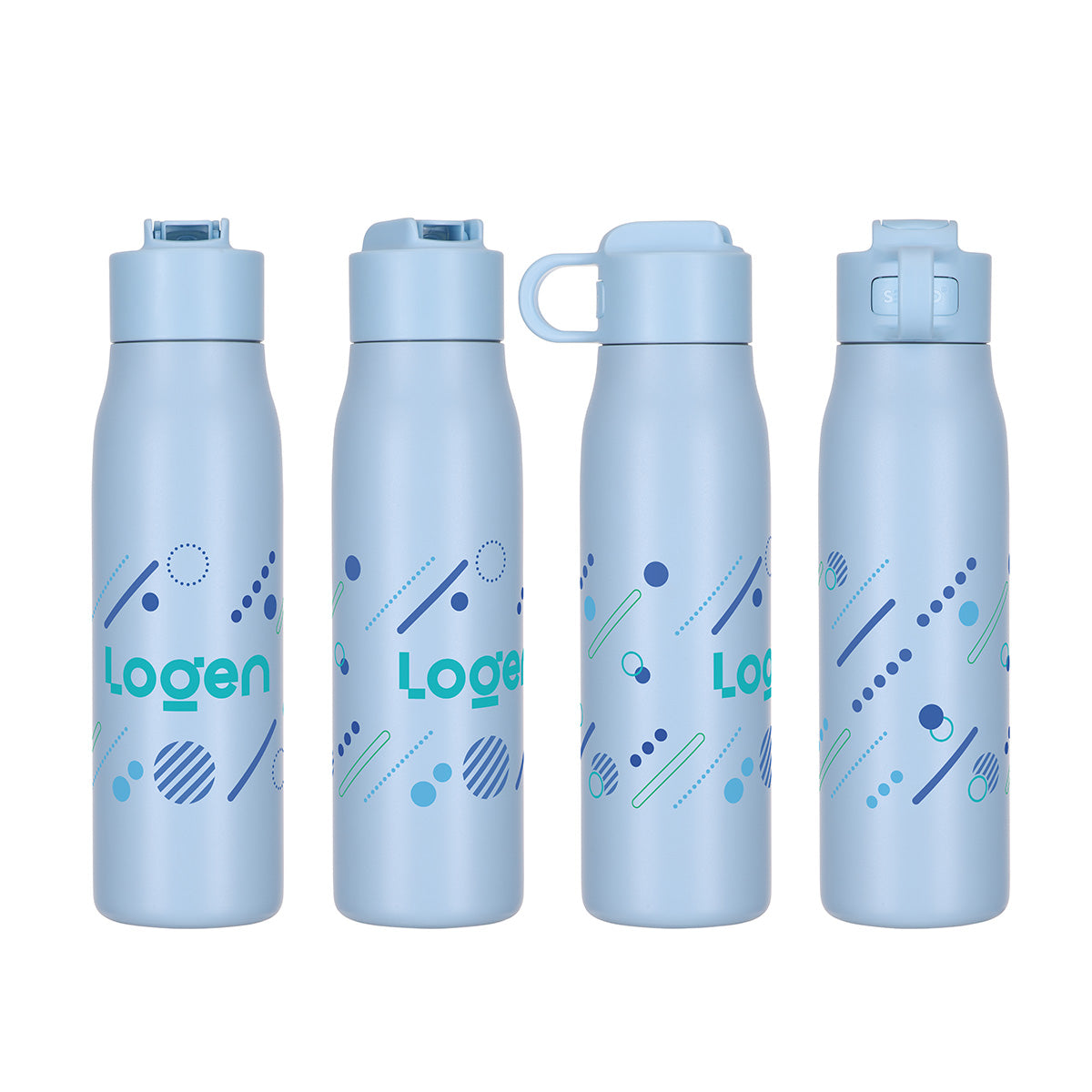 SENSO® Lakeway 22 oz Eco-Friendly Vacuum Insulated Bottle w/ Push-Button
