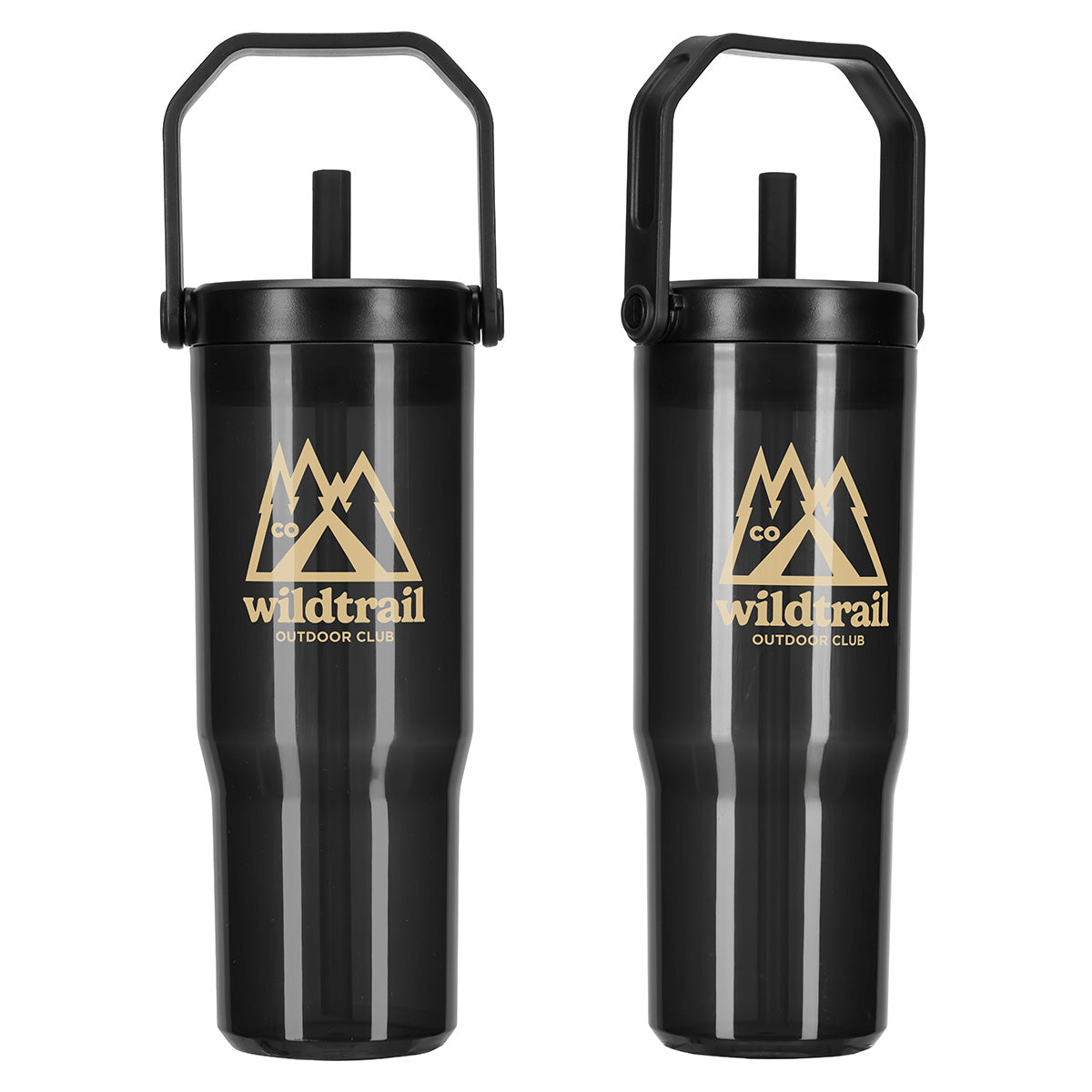 Custom logo All Day 30 oz Recycled Polypropylene Silicone Straw Tumbler w/ Handle