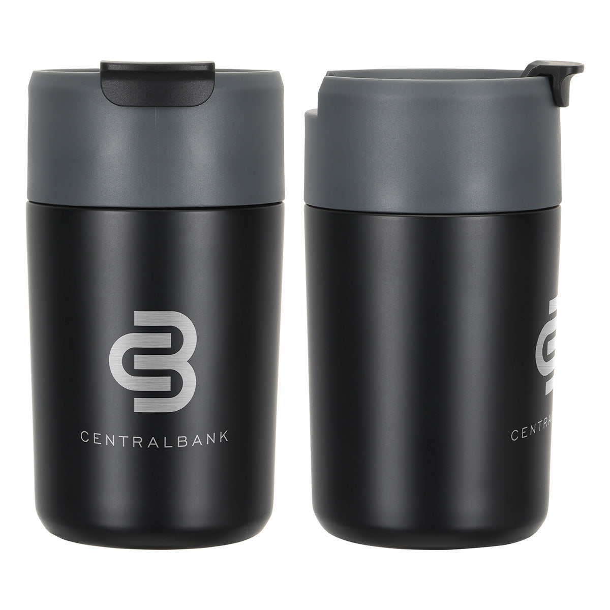 Custom logo Bampton 14 oz Eco-Friendly Vacuum Insulated Tumbler in Black