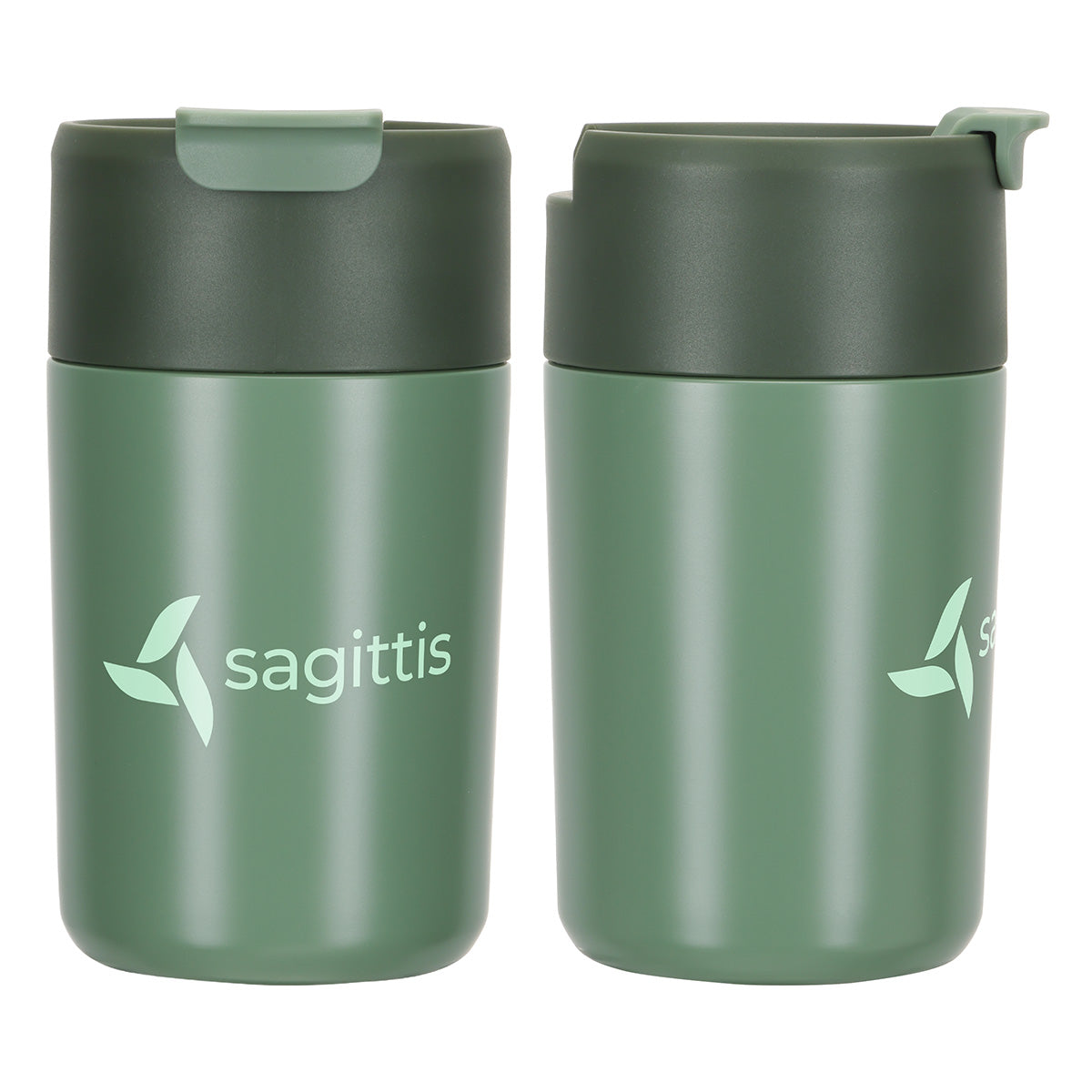Custom logo Bampton 14 oz Eco-Friendly Vacuum Insulated Tumbler in Sage