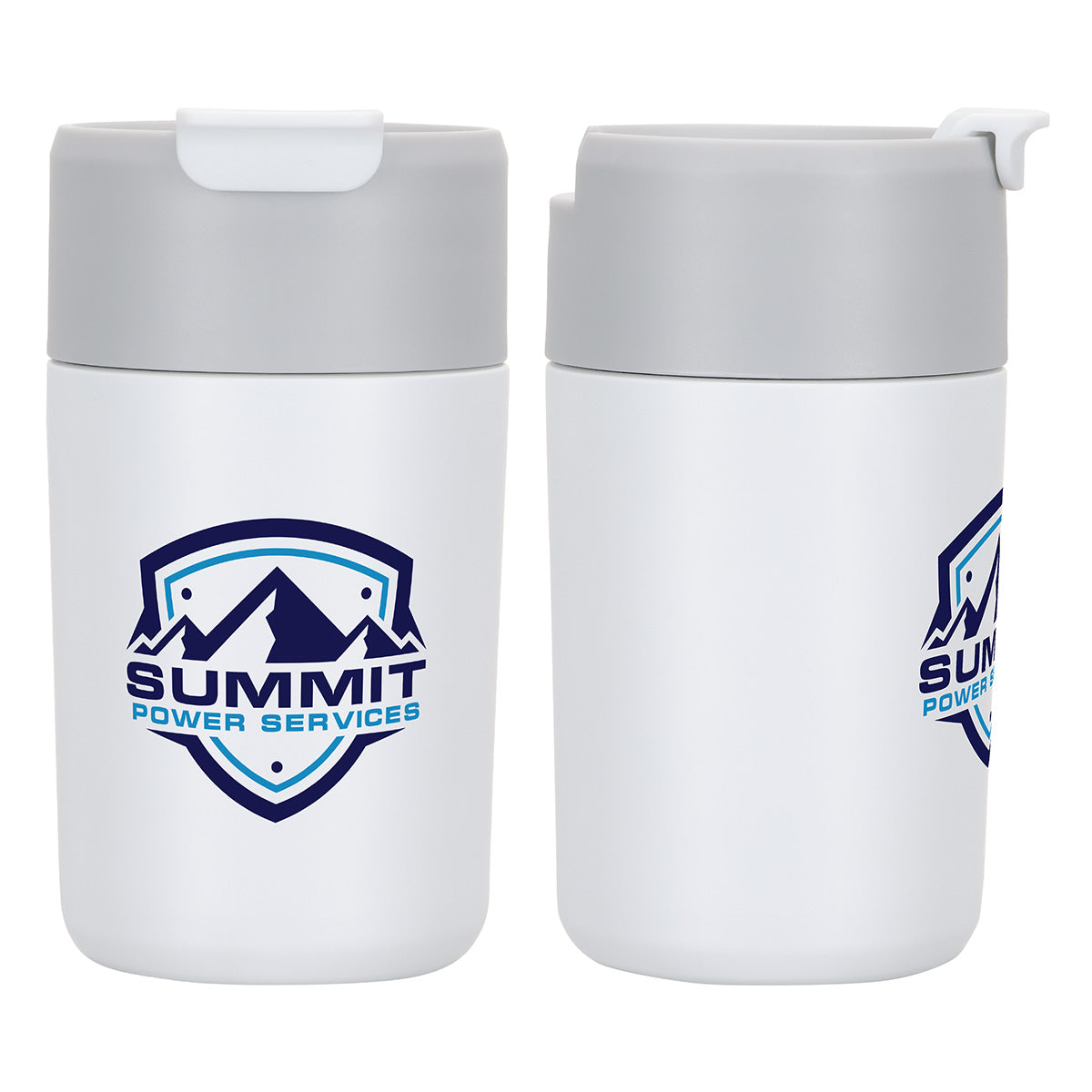 Custom logo Bampton 14 oz Eco-Friendly Vacuum Insulated Tumbler in White