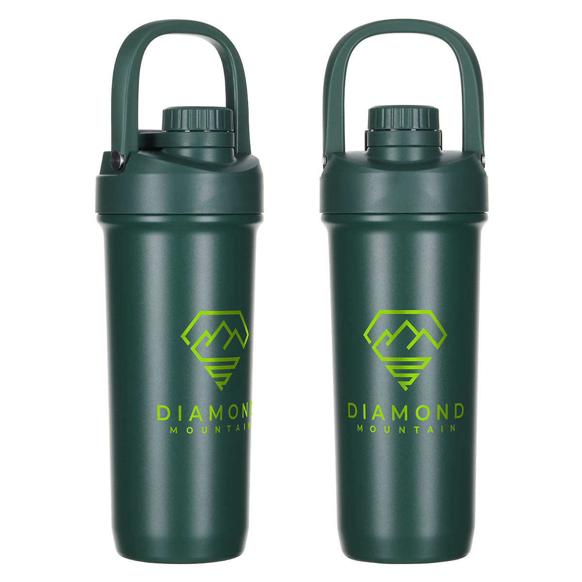 Custom logo Clifton 25 oz Eco-Friendly Recycled Stainless Steel Vacuum Insulated Shaker in Forest Green