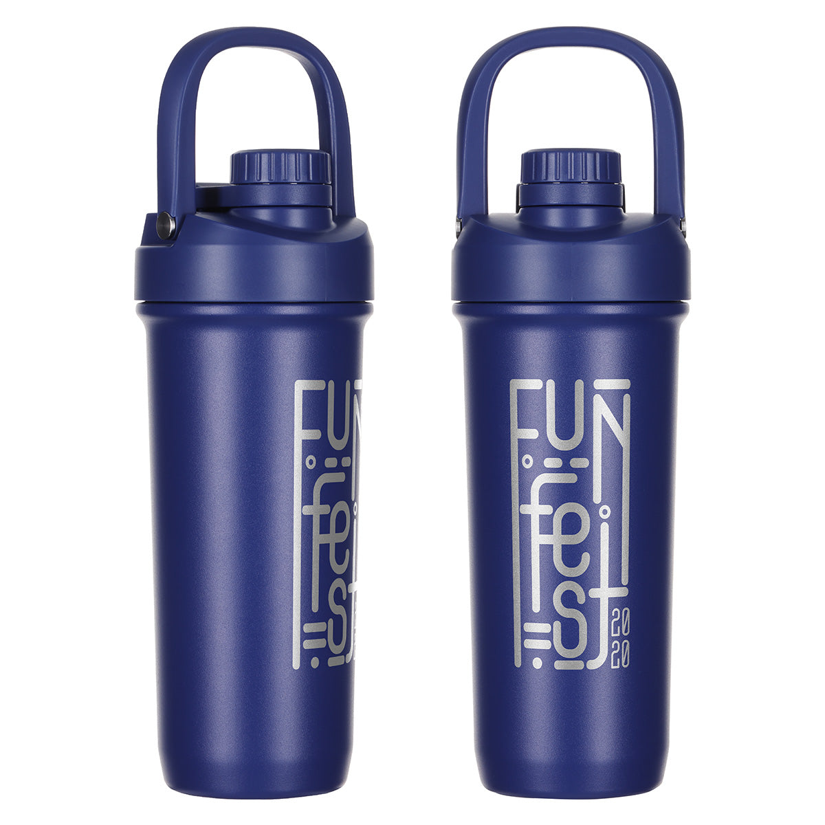 Custom logo Clifton 25 oz Eco-Friendly Recycled Stainless Steel Vacuum Insulated Shaker in Navy Blue