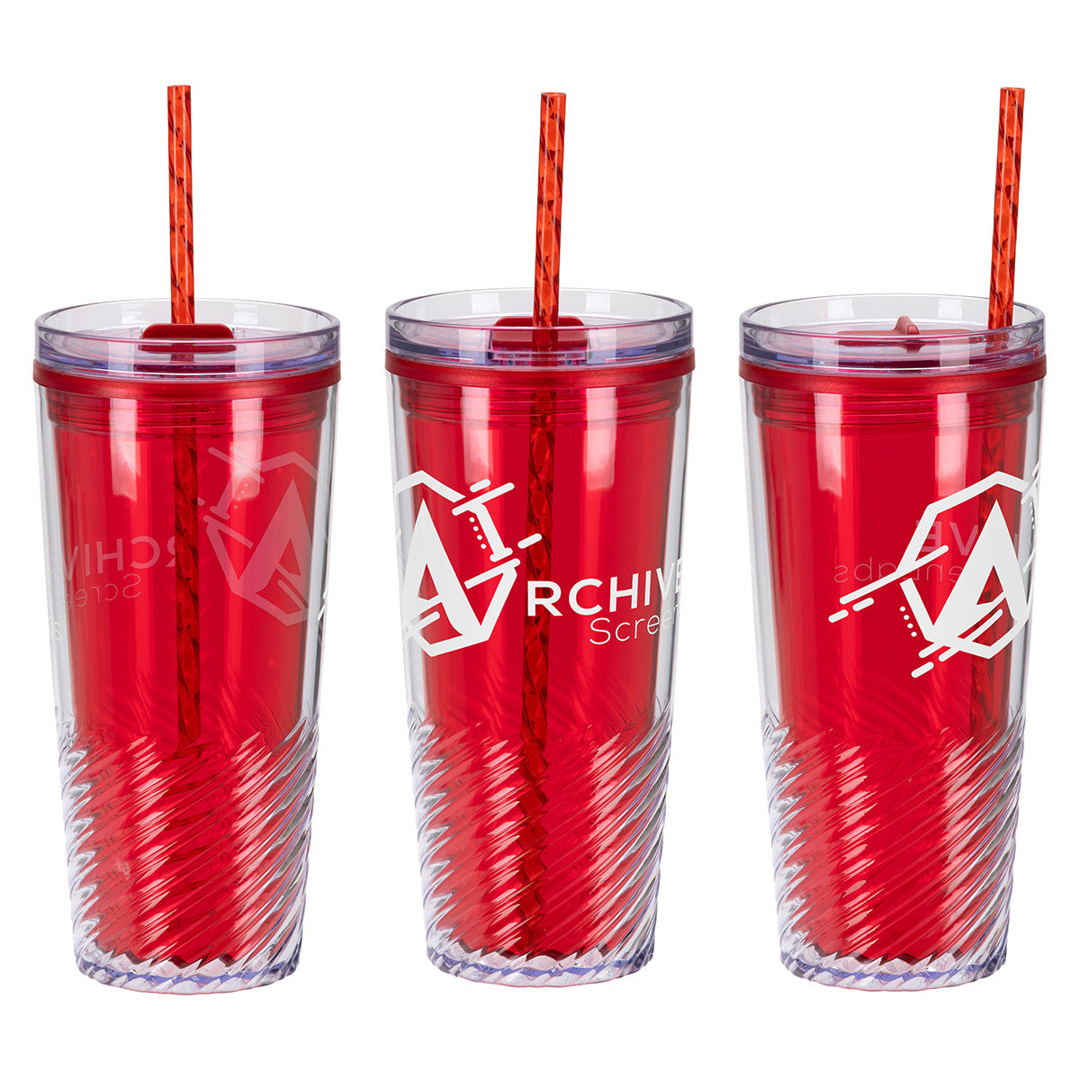 Clio 20 oz  2-in-1 Recycled Acrylic Straw Tumbler