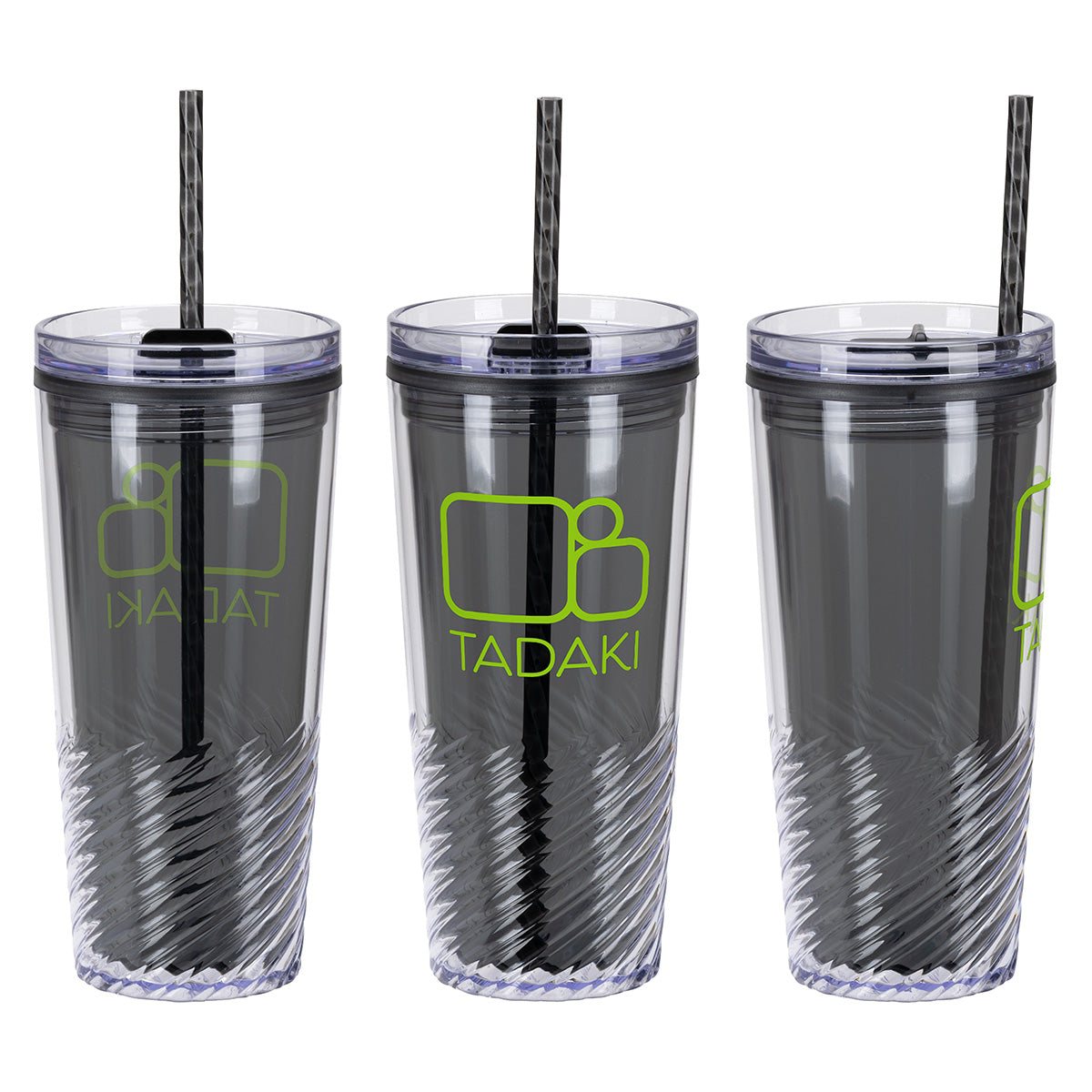 Clio 20 oz  2-in-1 Recycled Acrylic Straw Tumbler