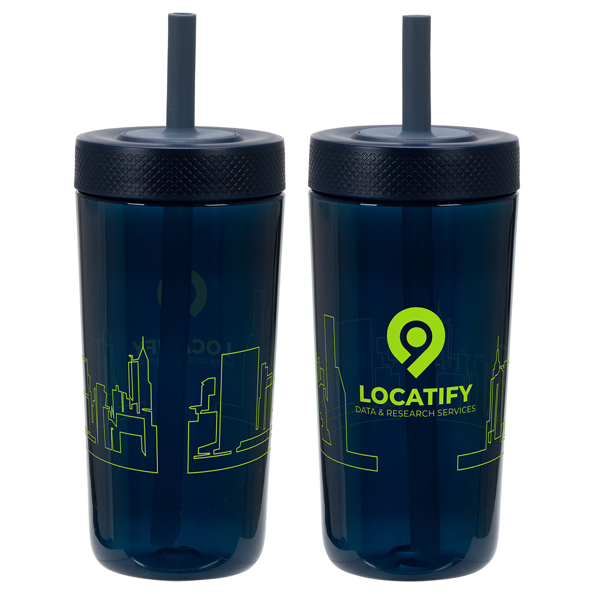 Havana 22 oz Recycled Polypropylene Tumbler with Silicone Straw