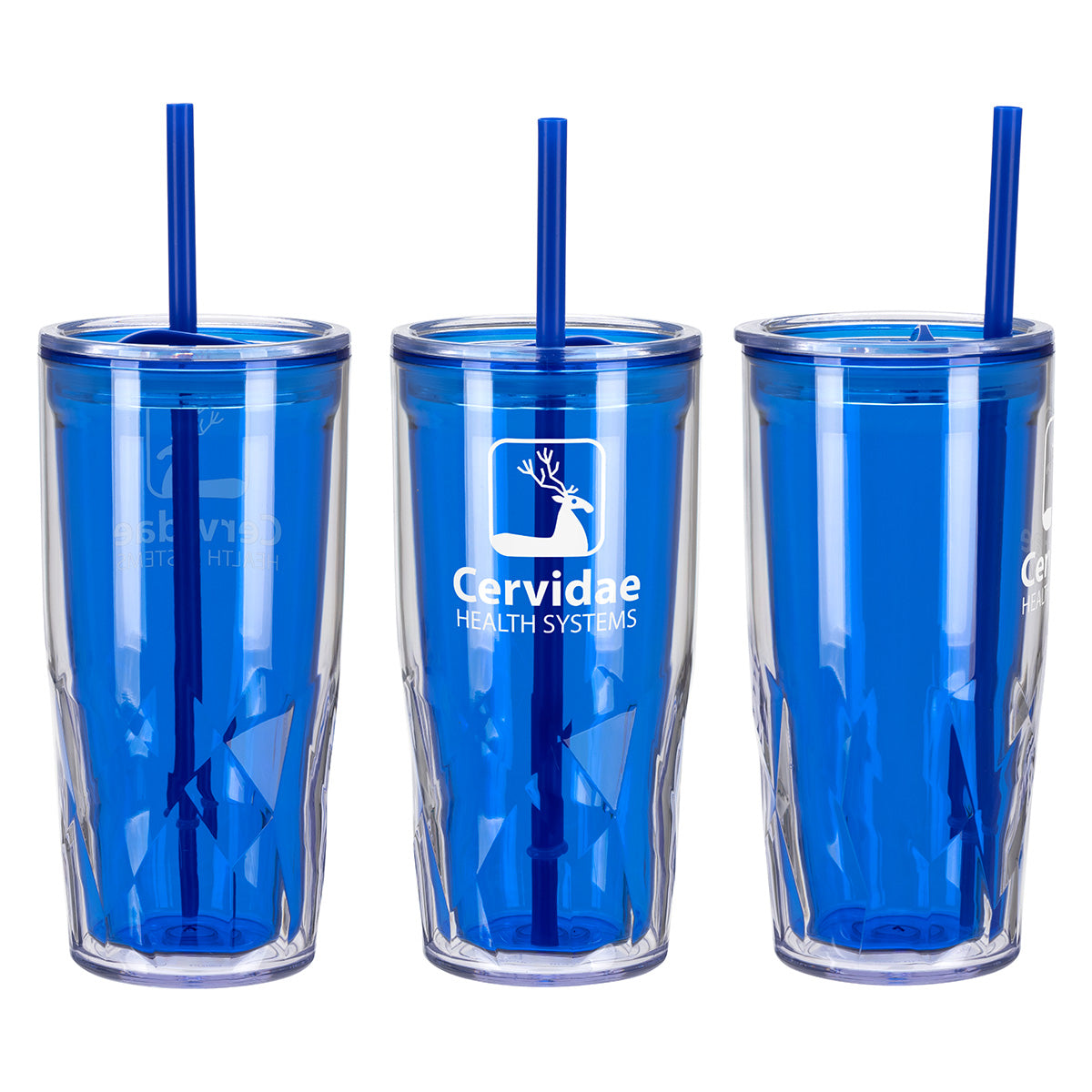 Luster 16 oz 2-in-1 Recycled Acrylic Straw Tumbler