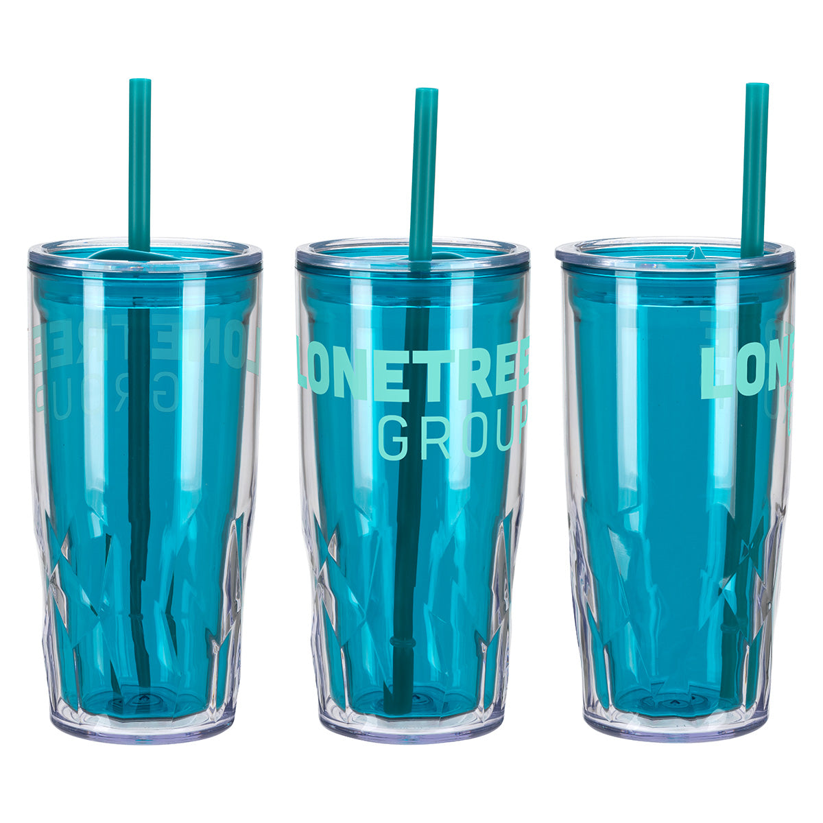Luster 16 oz 2-in-1 Recycled Acrylic Straw Tumbler