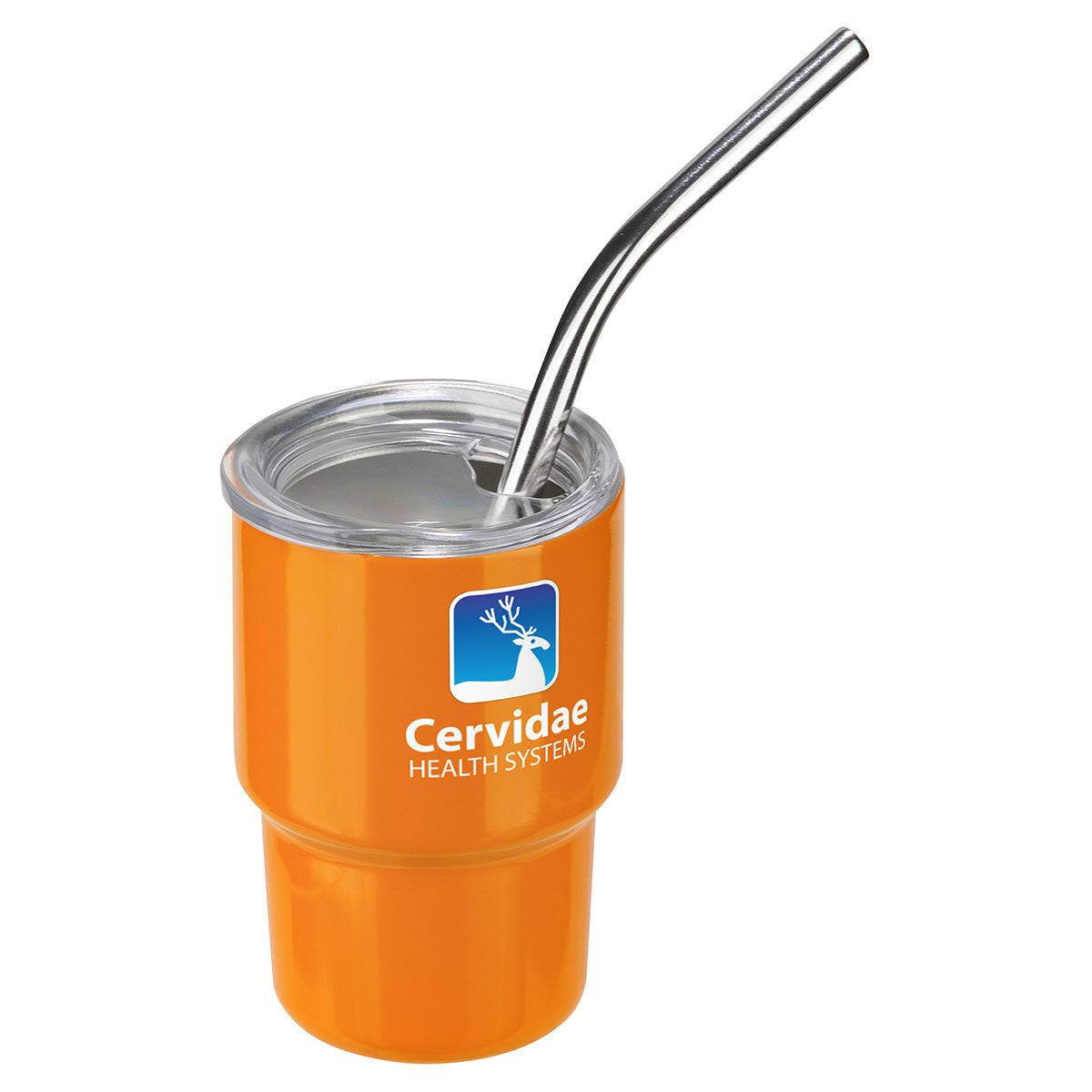 Mini Belmont 3 oz Double-Wall Stainless Steel Tumbler with Straw