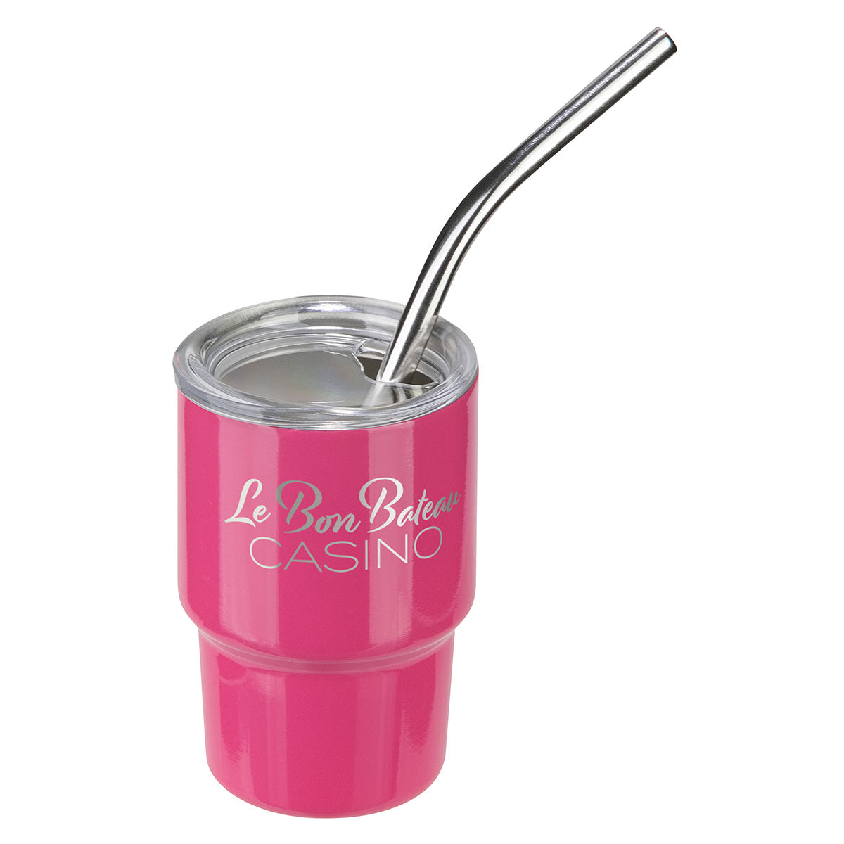 Mini Belmont 3 oz Double-Wall Stainless Steel Tumbler with Straw