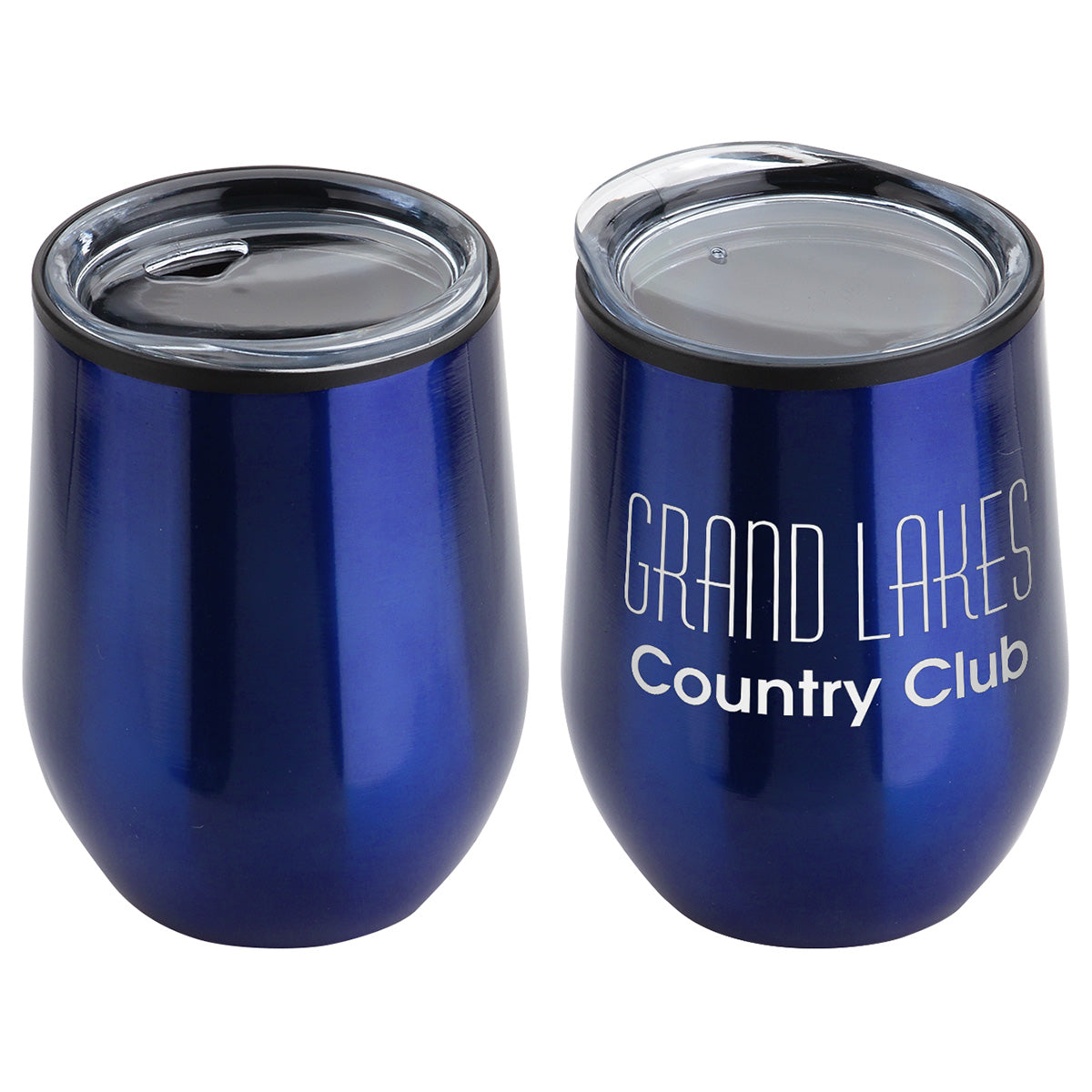 Custom logo Onyx 12 oz Stainless Steel/Polypropylene Wine Goblet