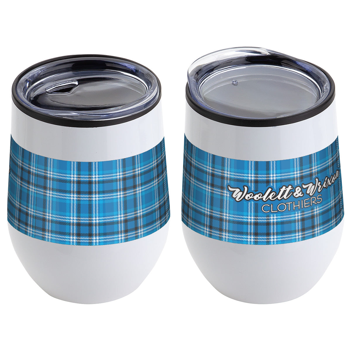Custom logo Onyx 12 oz Stainless Steel/Polypropylene Wine Goblet