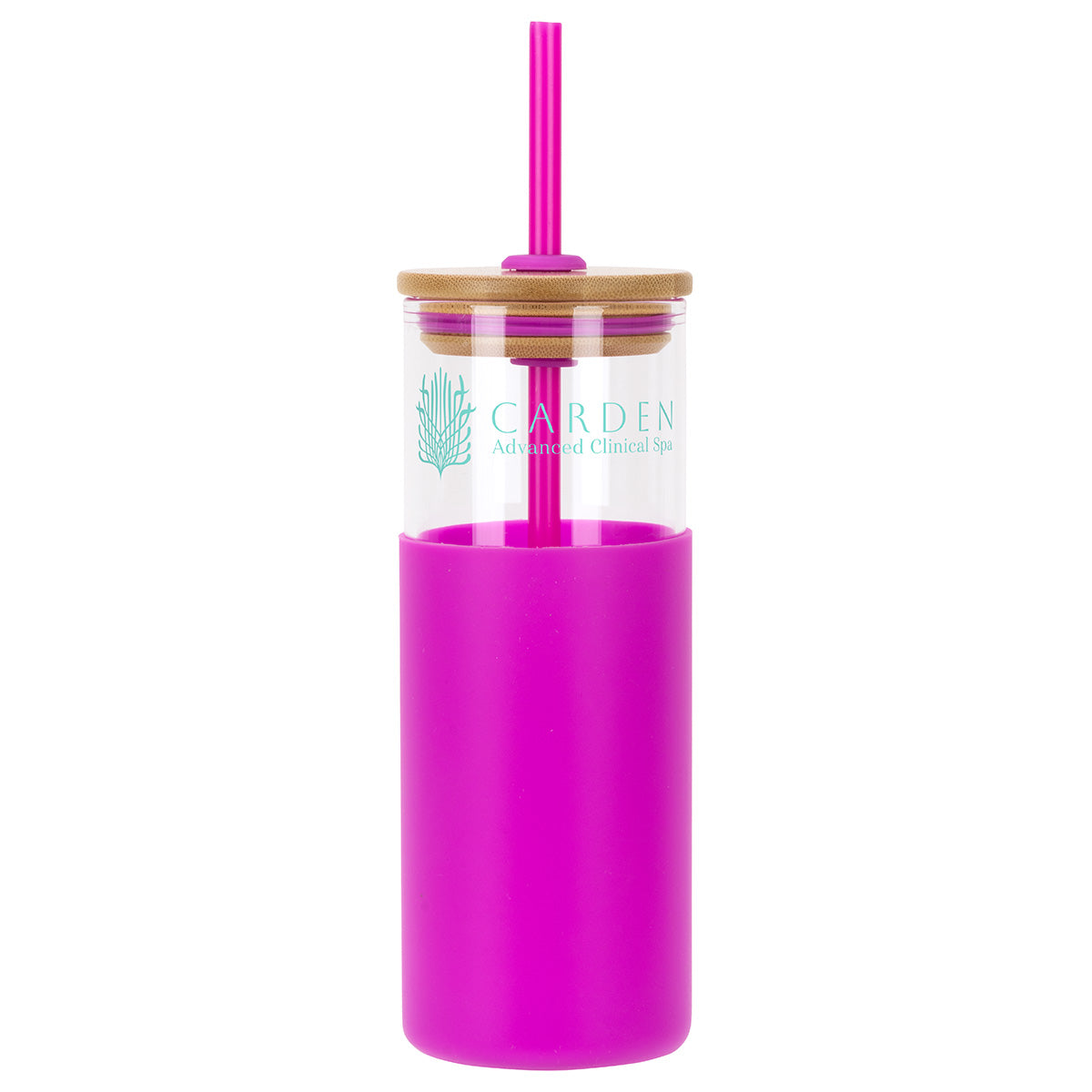 Stirling 18 oz Glass Tumbler with Silicone Sleeve & PP Straw
