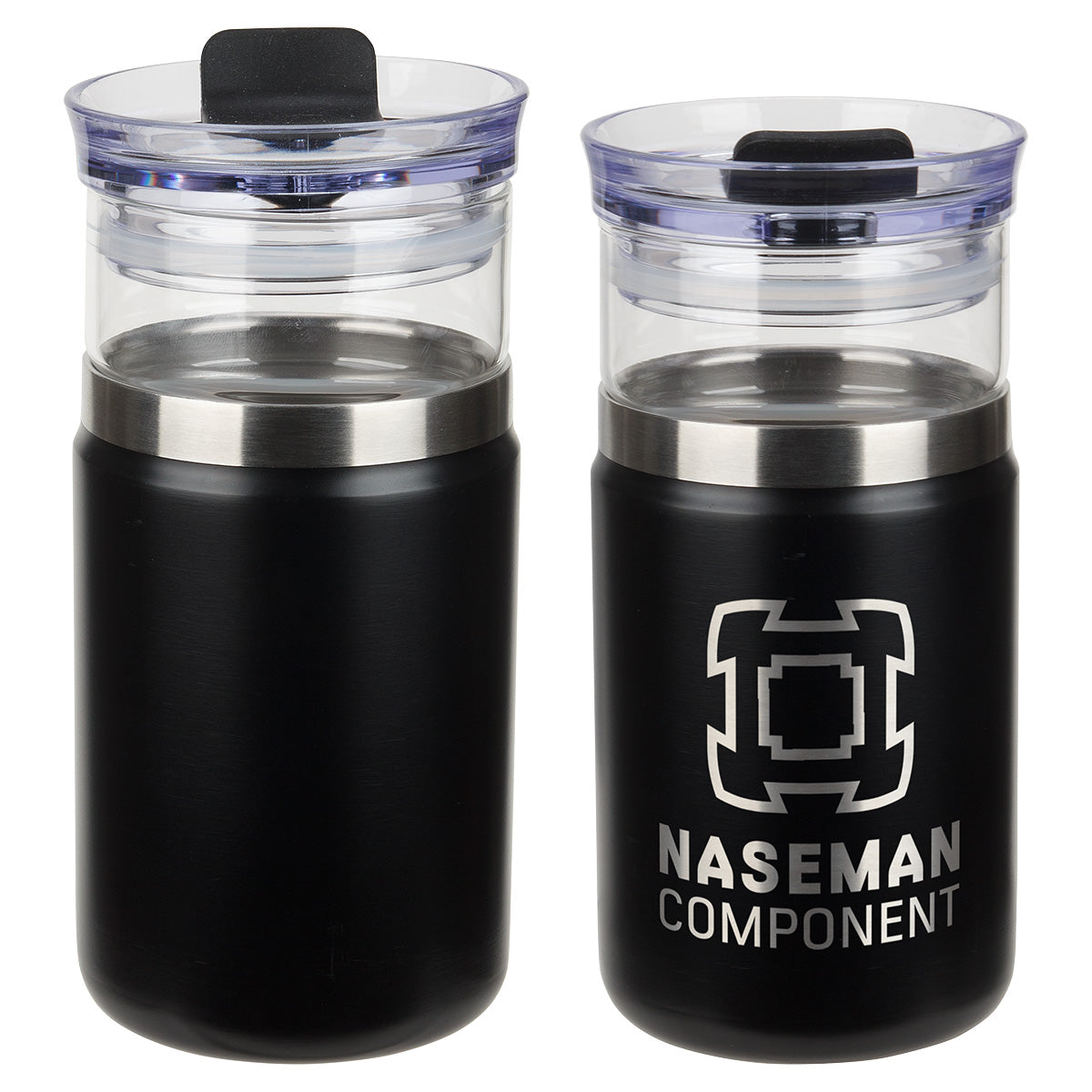 Tamari 12 oz Glass Tumbler & Vacuum Insulated Cooler