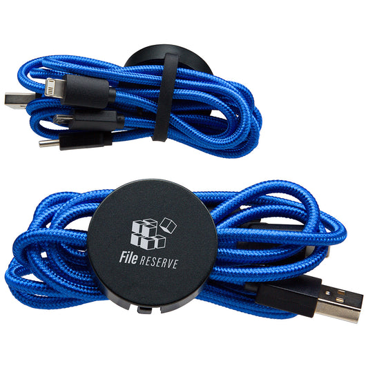 Custom logo Triplex 3-in-1 Light-Up Charging Cable