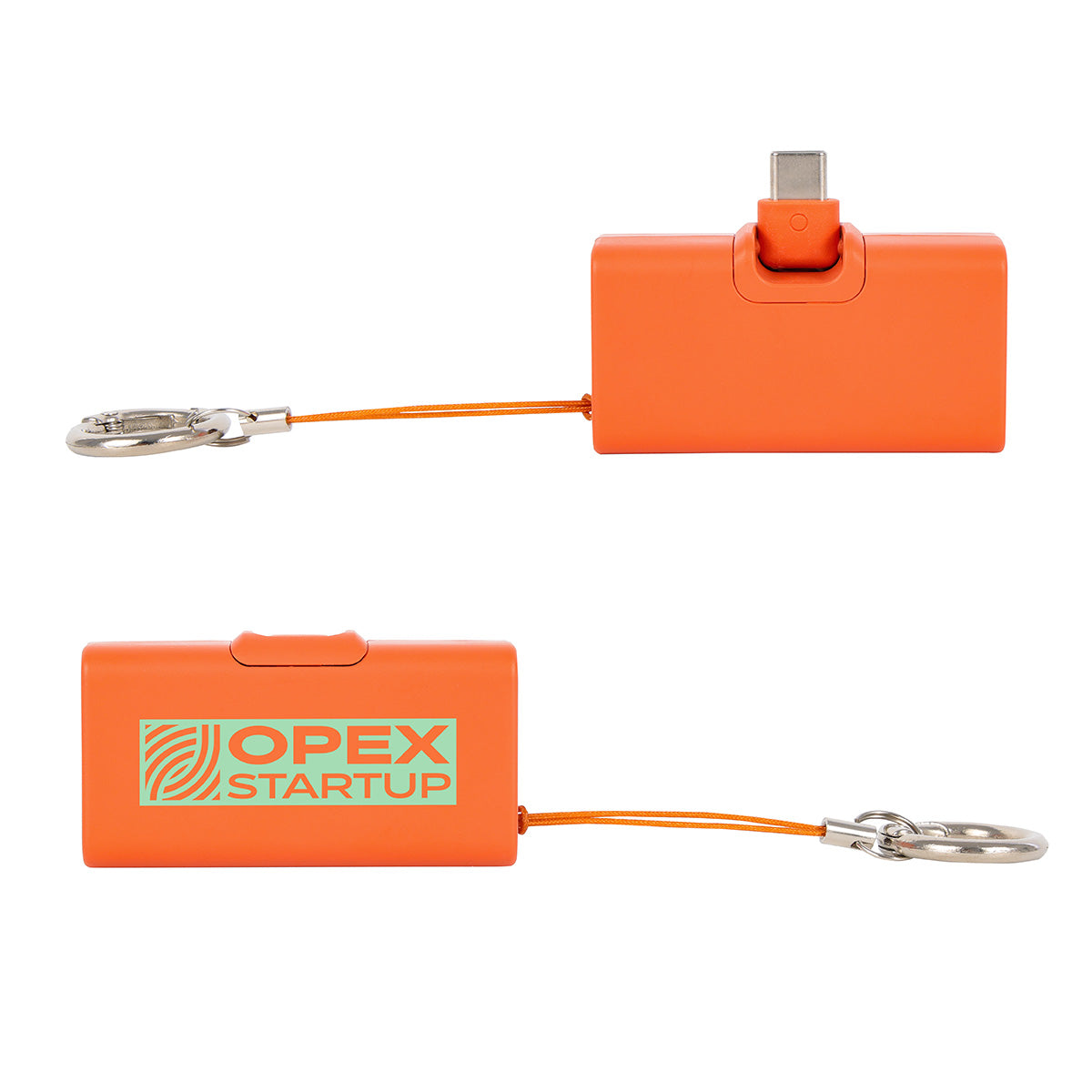 Bijou 1200mAh UL Listed Power Bank with USB-C Tip & Keyring
