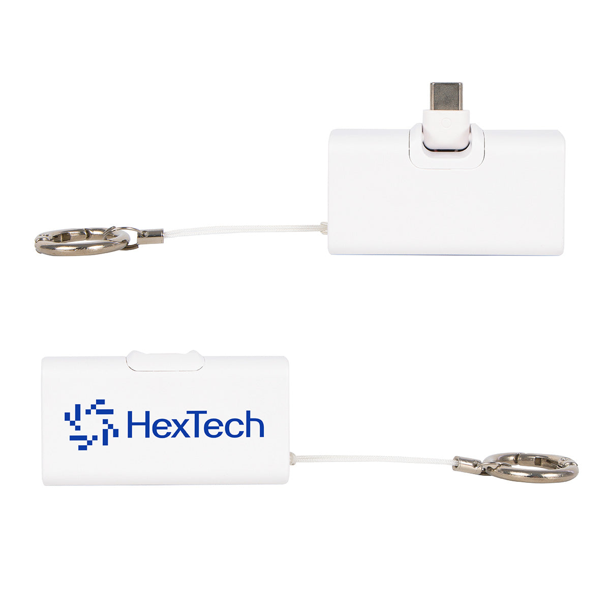 Bijou 1200mAh UL Listed Power Bank with USB-C Tip & Keyring