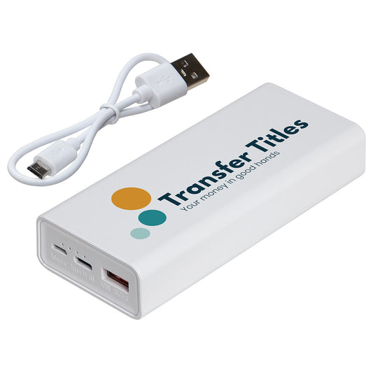 Custom logo Premier 10000mAh PD + QC Power Bank