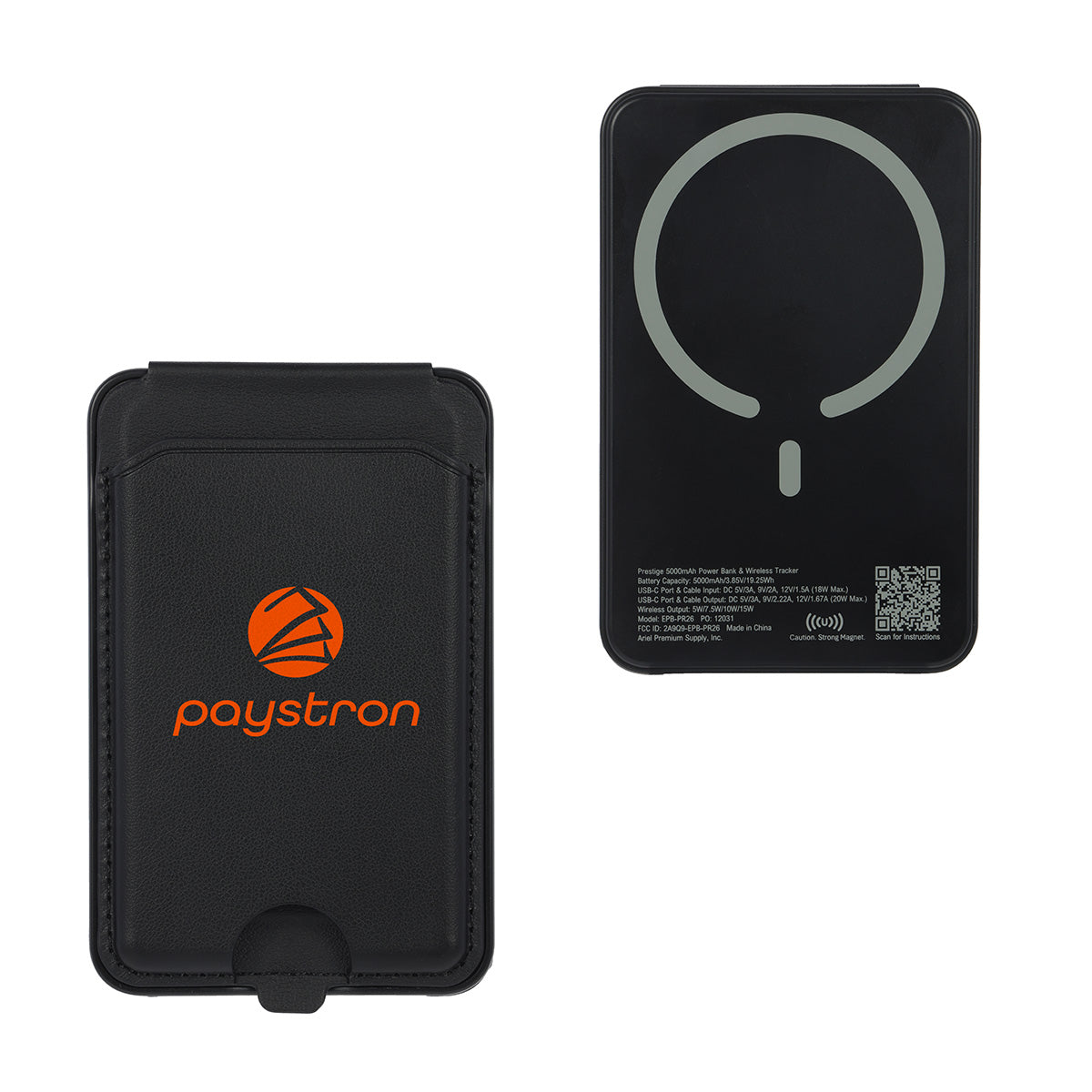 Prestige 5000mAh 20W Magnetic Wireless Power Bank with Card Holder & Find My Tracker