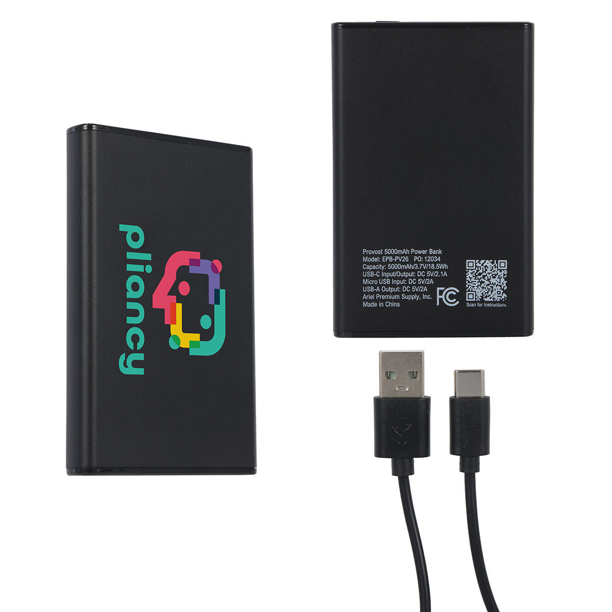 Provost 5000mAh Aluminum Power Bank