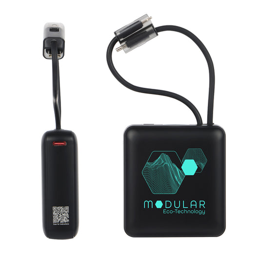 Custom logo Vanguard 10000mAh 20W PD Power Bank with Charging Cable Lanyard