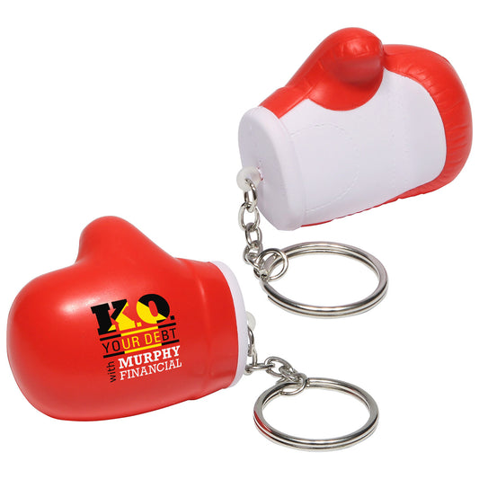Custom logo Boxing Glove Stress Reliever Key Chain