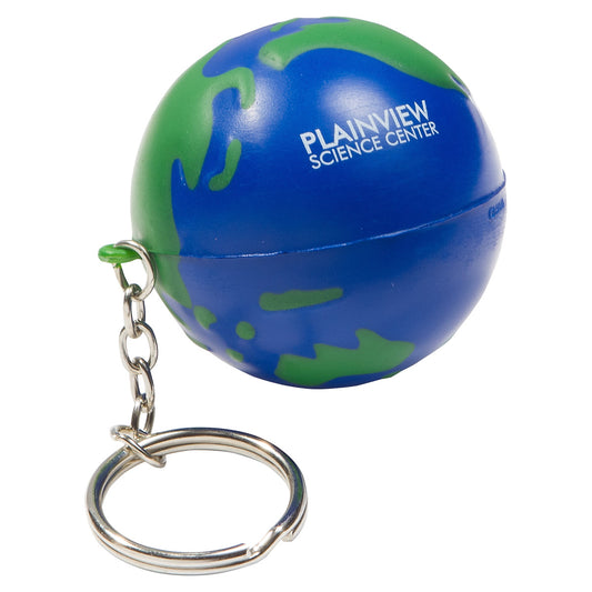 Custom logo Earthball Stress Reliever Key Chain