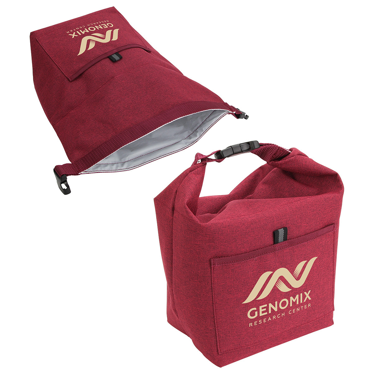 Bellevue Heathered Polyester Insulated Lunch Tote 