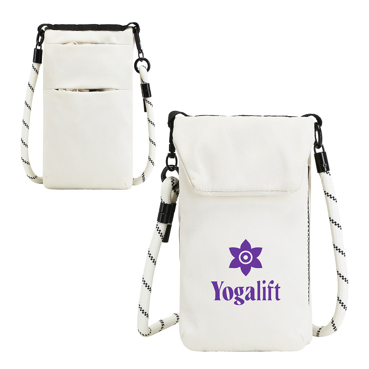 Custom logo Carrel Adjustable Nylon Shoulder Phone Pouch