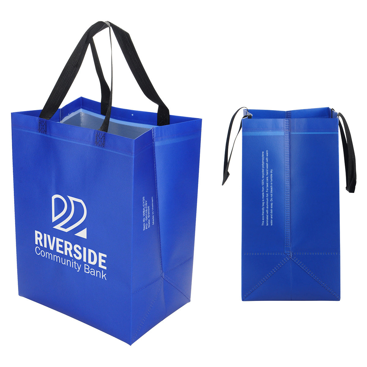 Calypso 75GSM Recycled Non-Woven Polypropylene Heat-Sealed Insulated Tote