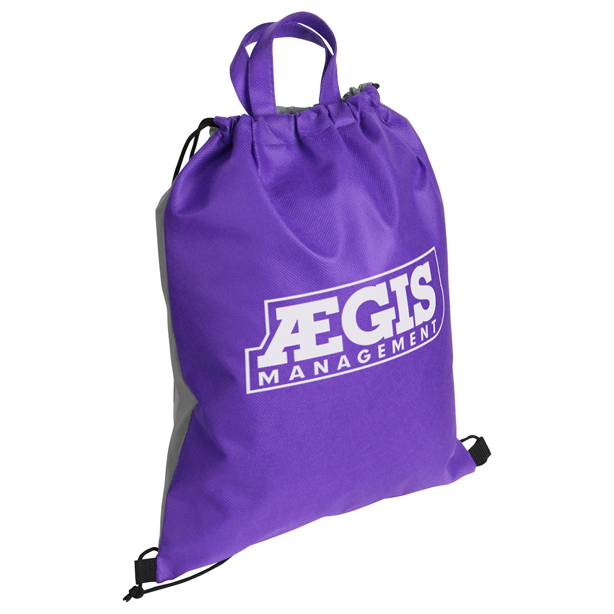 Glide Right Non-Woven Drawstring Bag