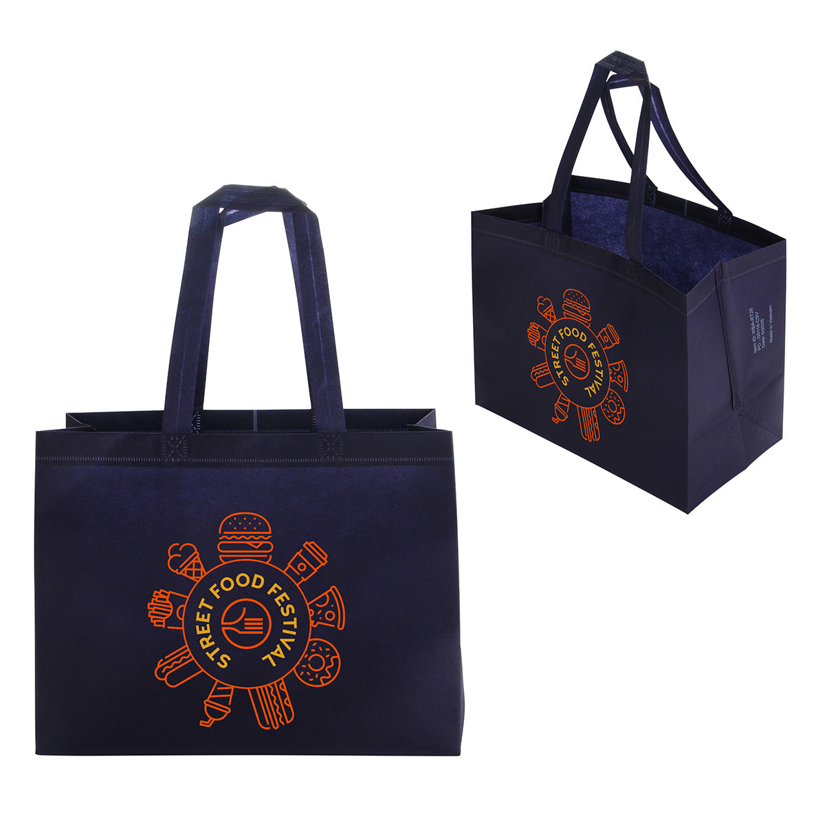 Kingston 80GSM Recycled Non-Woven Polypropylene Heat-Sealed Tote