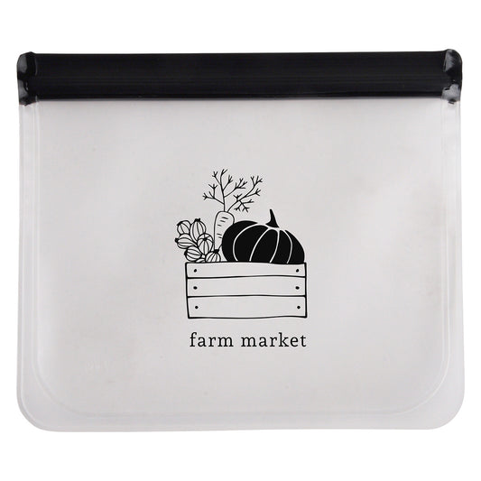Custom logo Sunflower PEVA Zip Closure Utility Bag